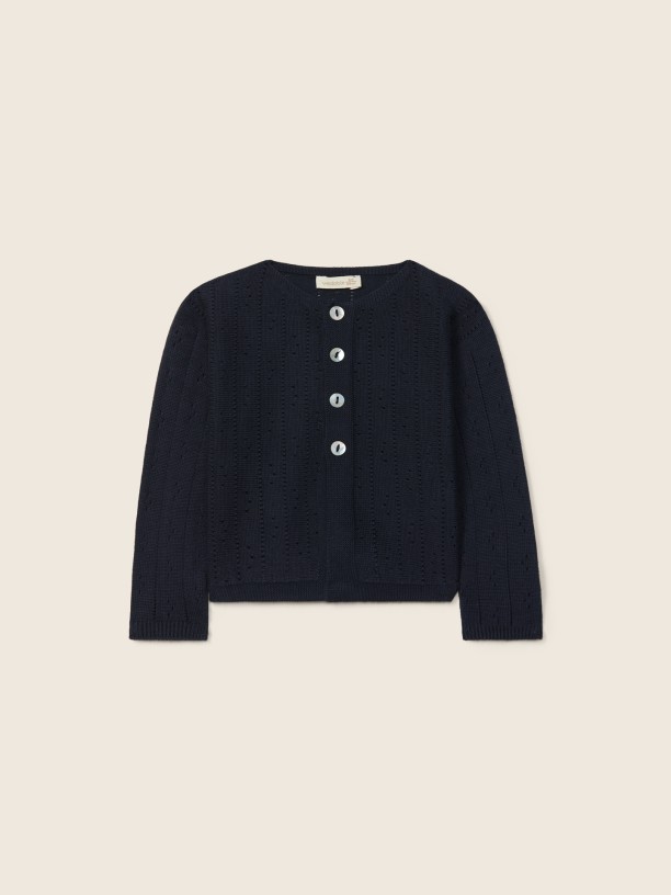 Organic cotton cardigan