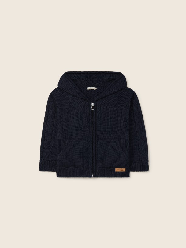 Hooded cardigan