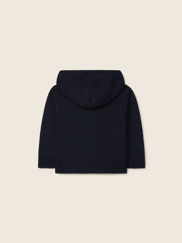Hooded cardigan