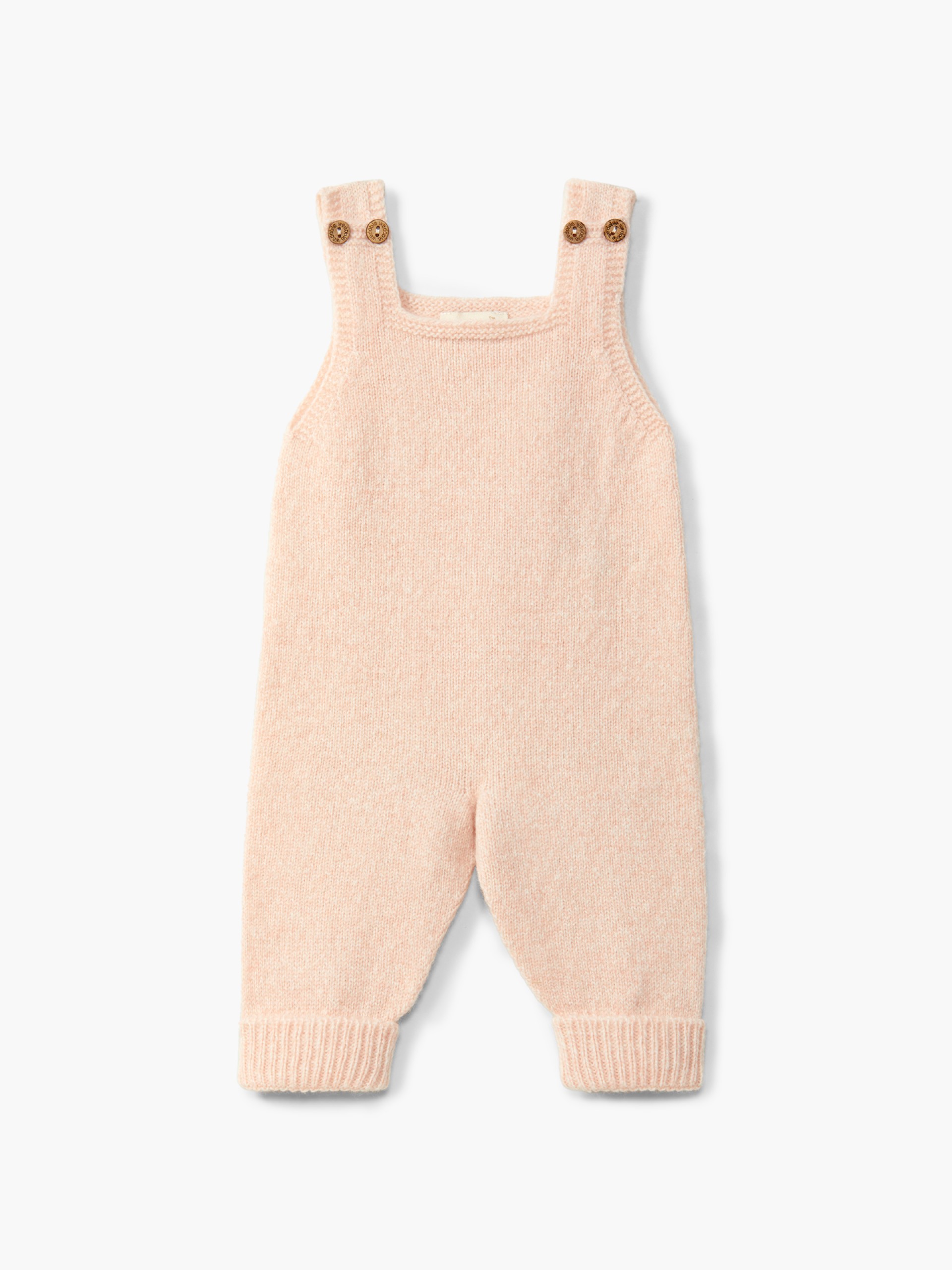Knitted wool dungarees