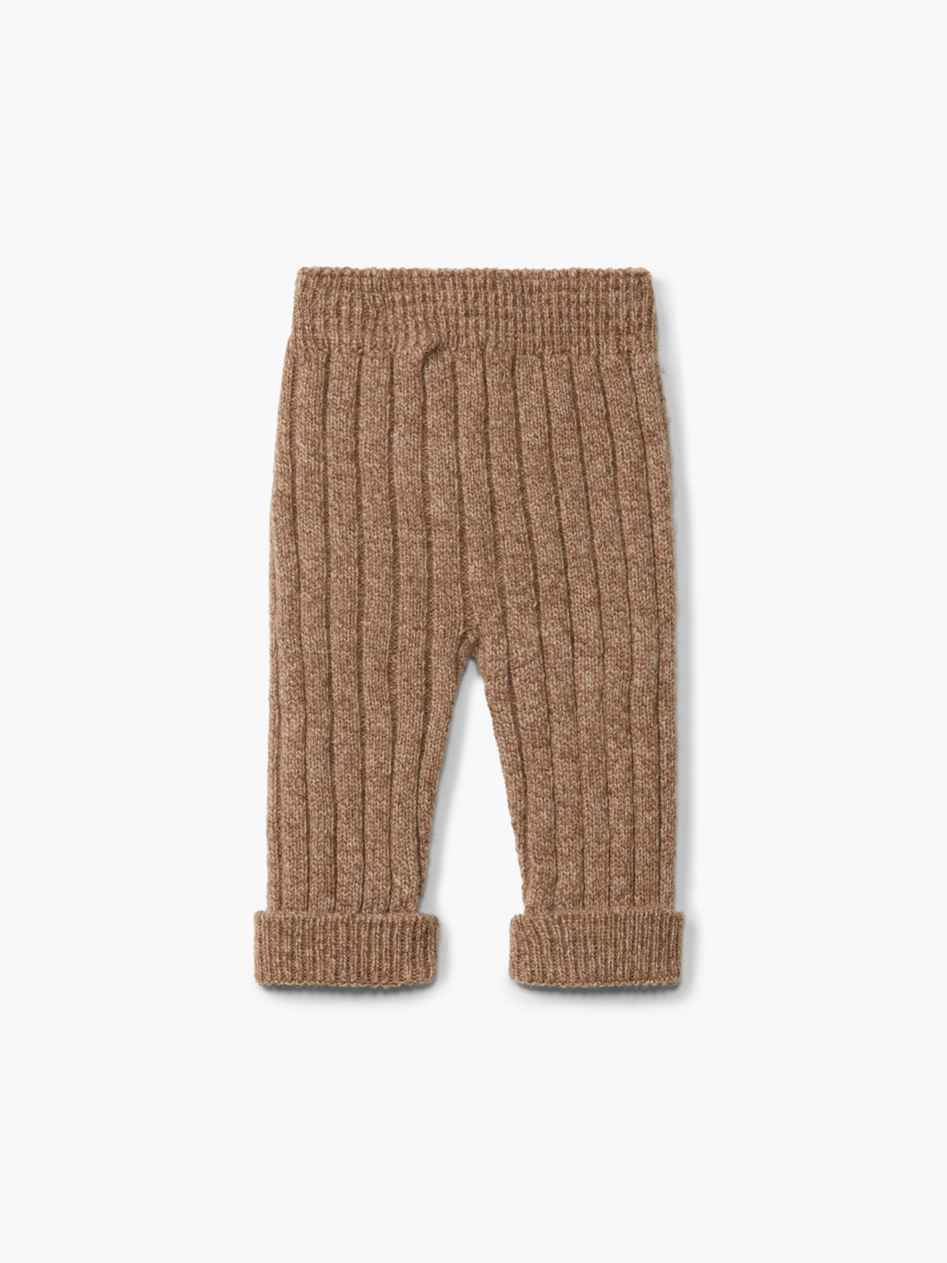Knitted wool trousers