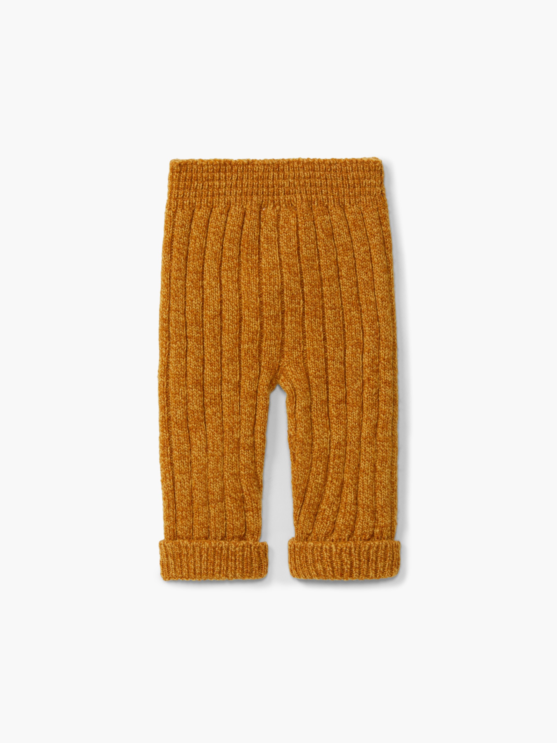 Knitted wool trousers