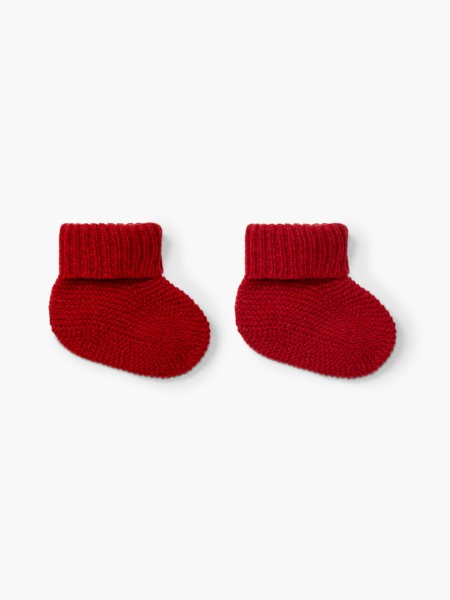 Knitted wool booties Knitted wool booties