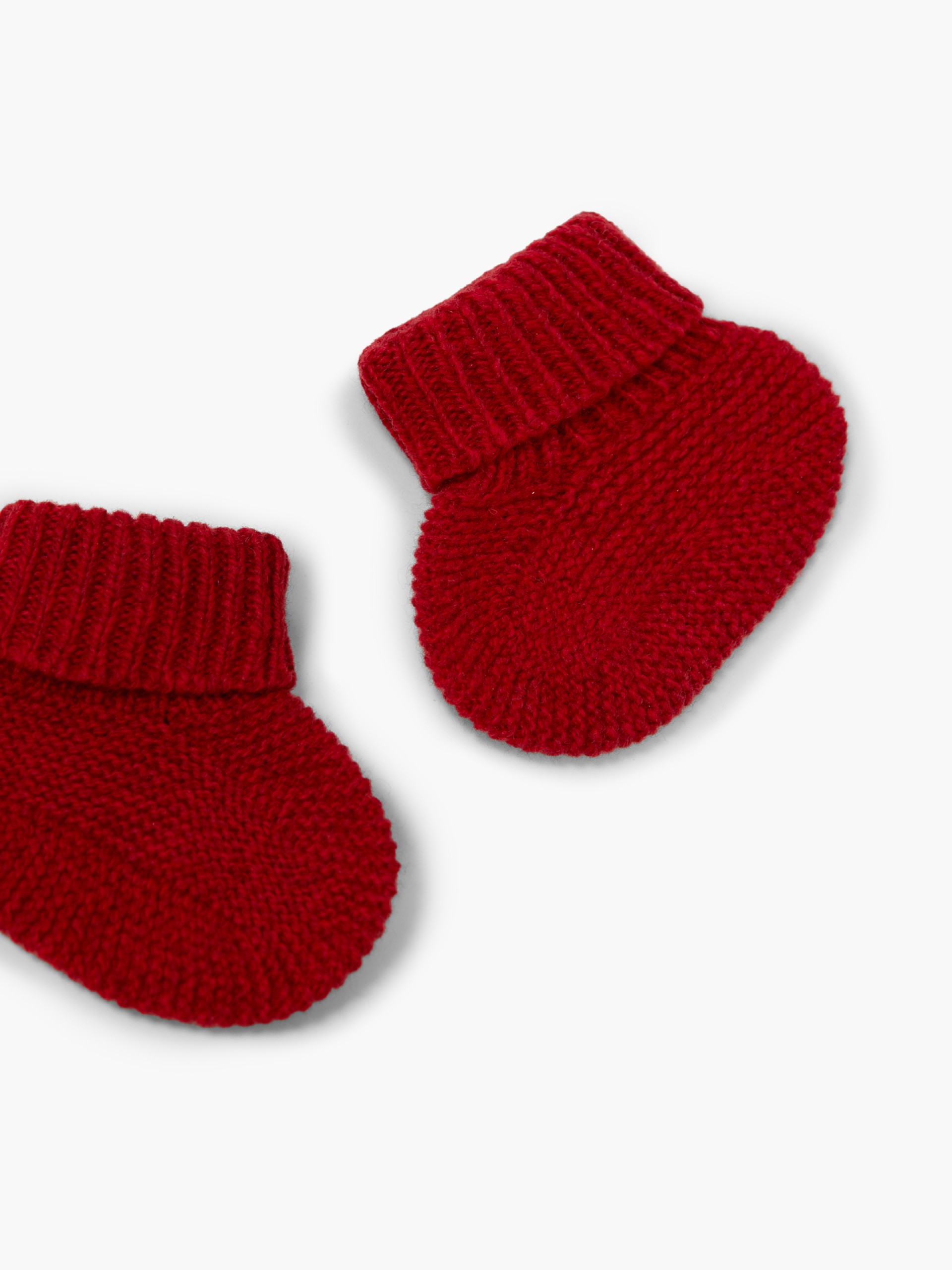 Knitted wool booties