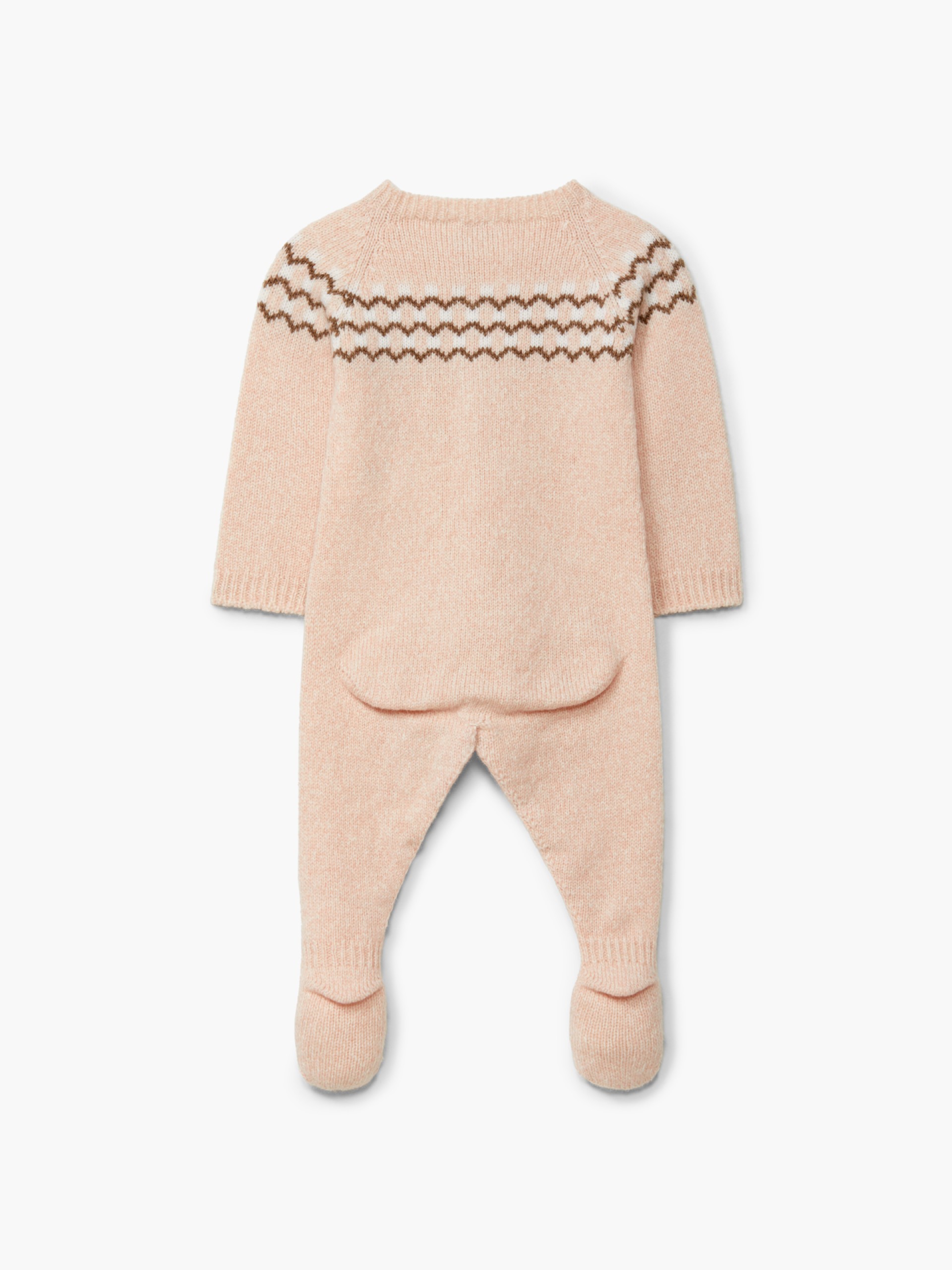 Knitted wool babygrow