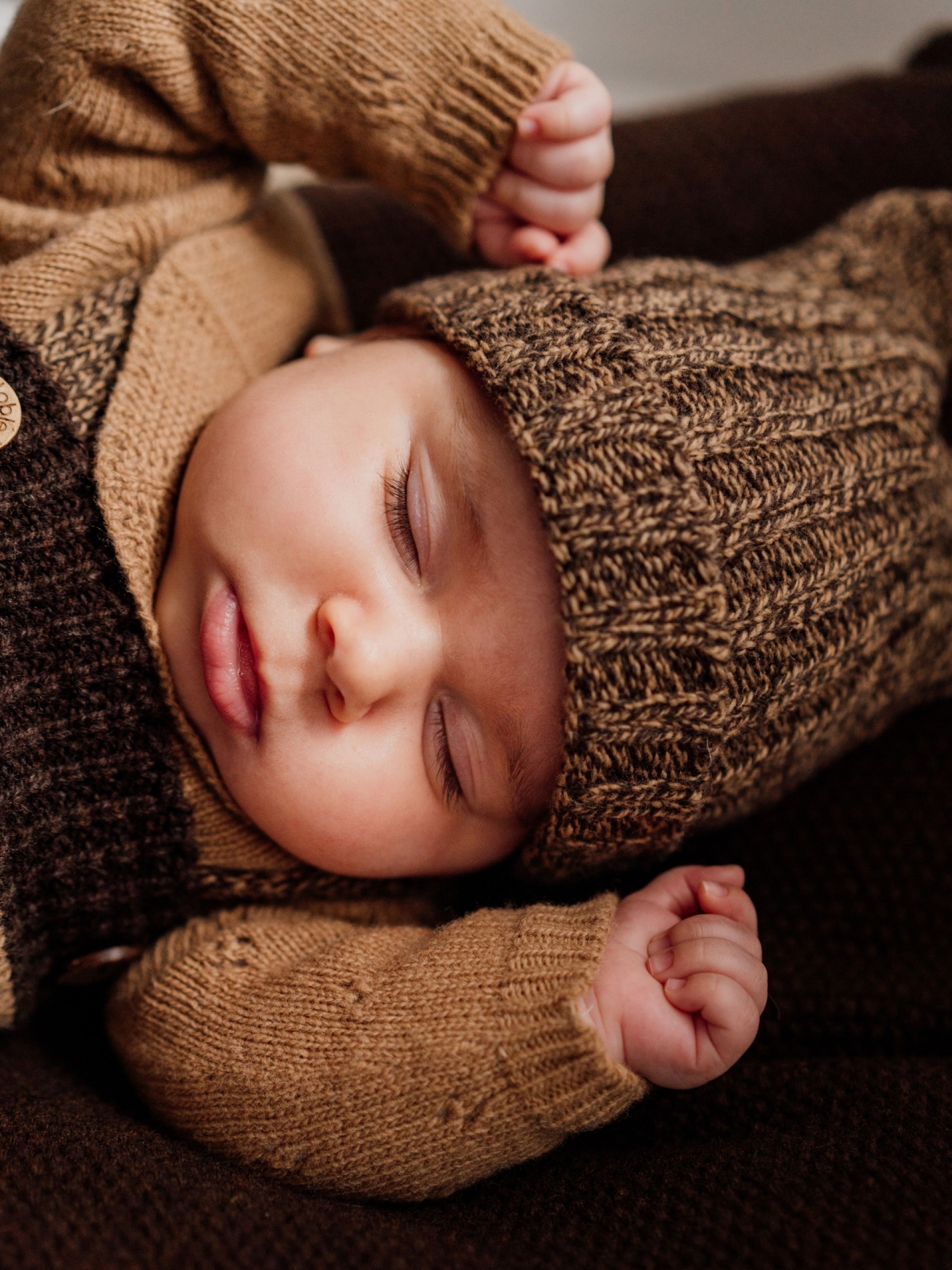 Knitted wool beanie