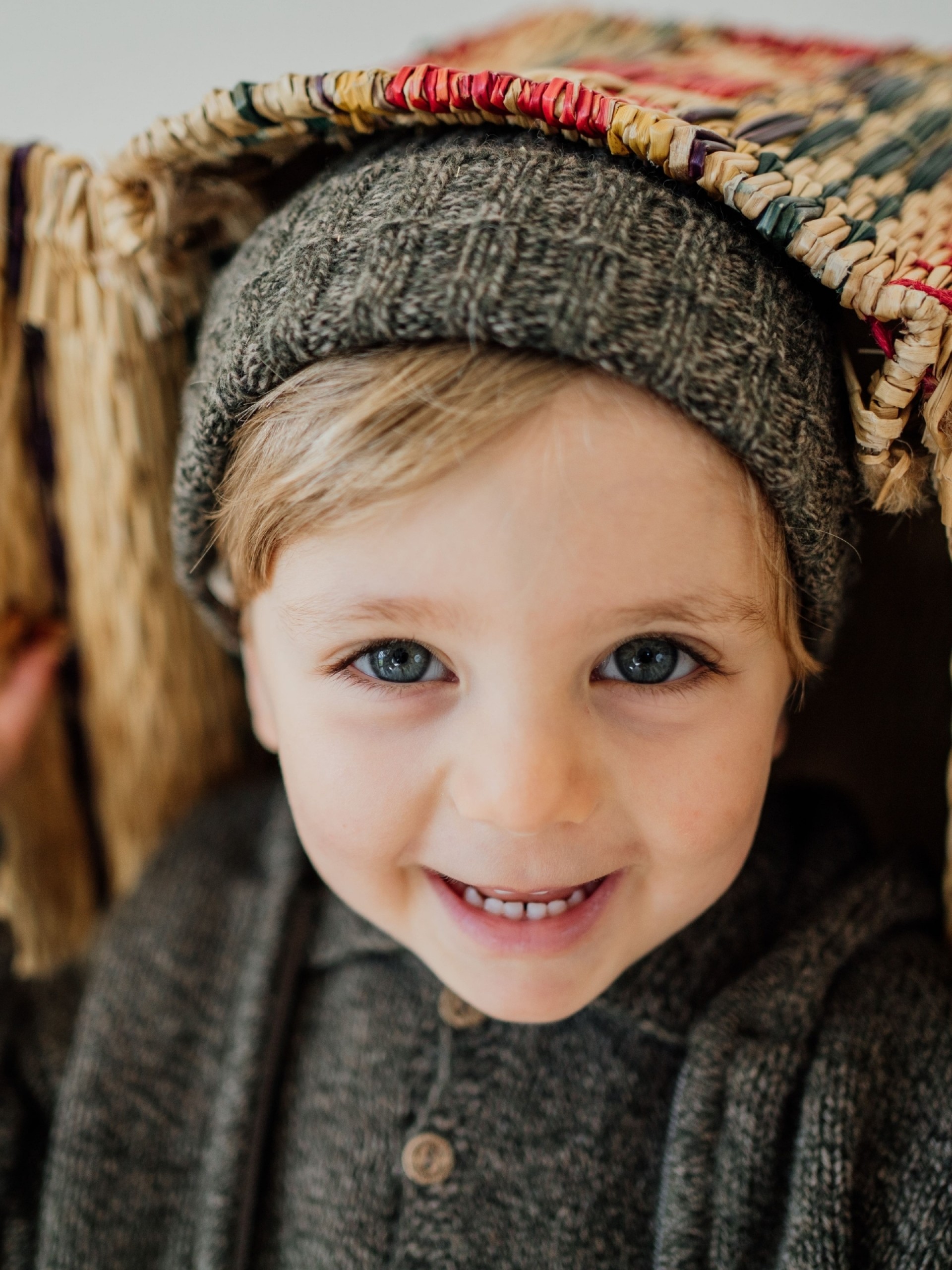 Knitted wool beanie