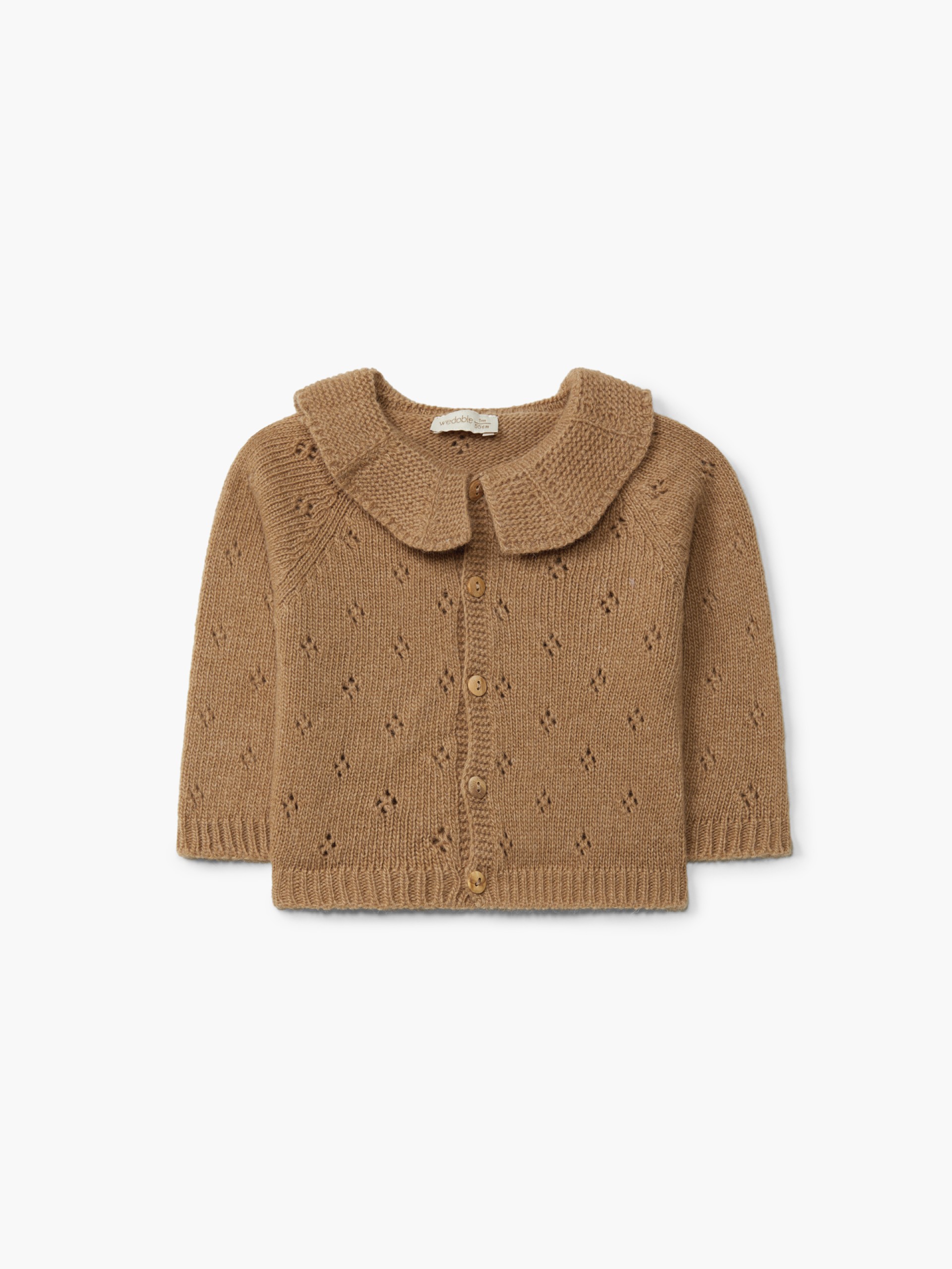 Knitted wool cardigan