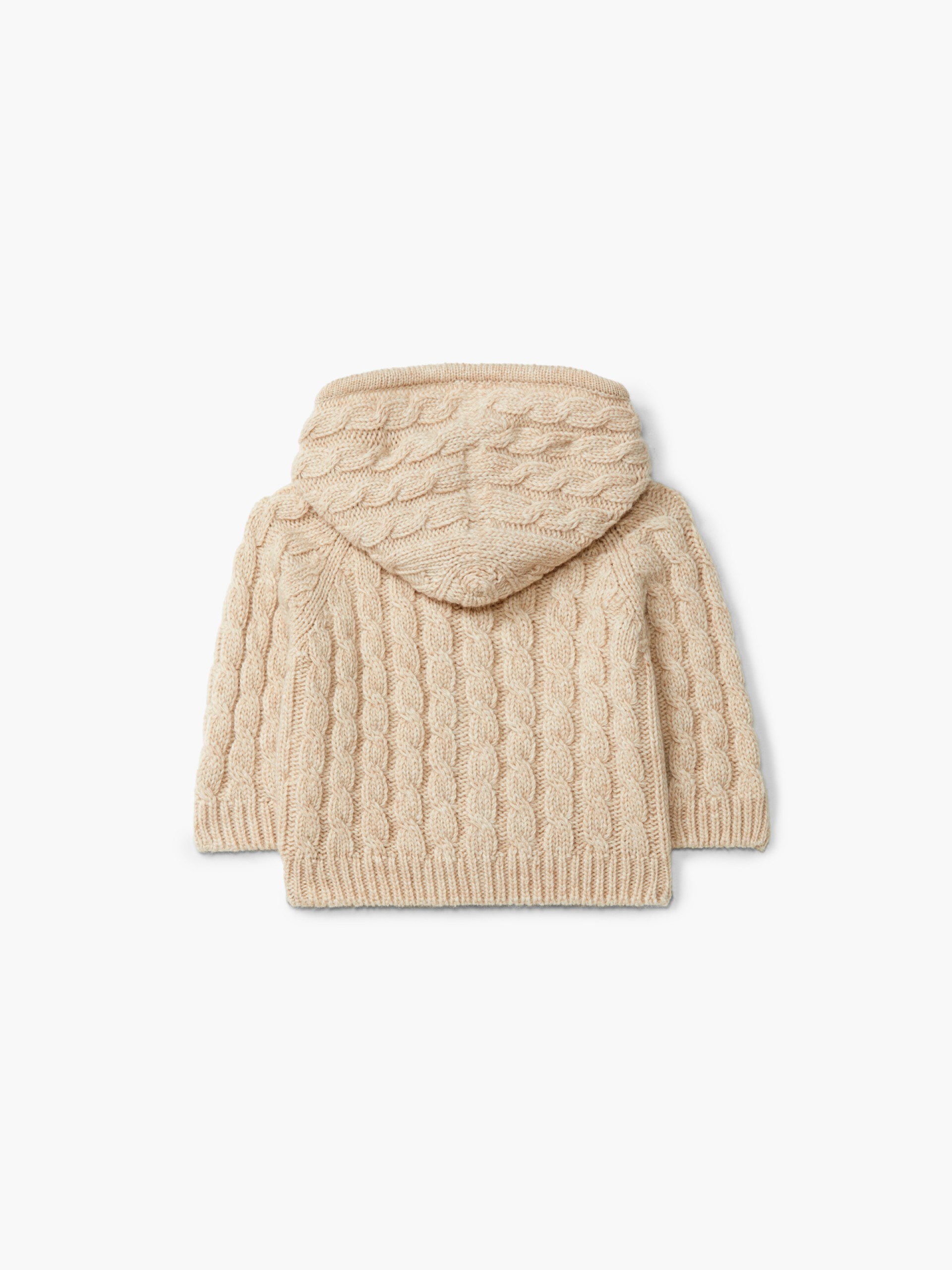 Knitted wool cardigan