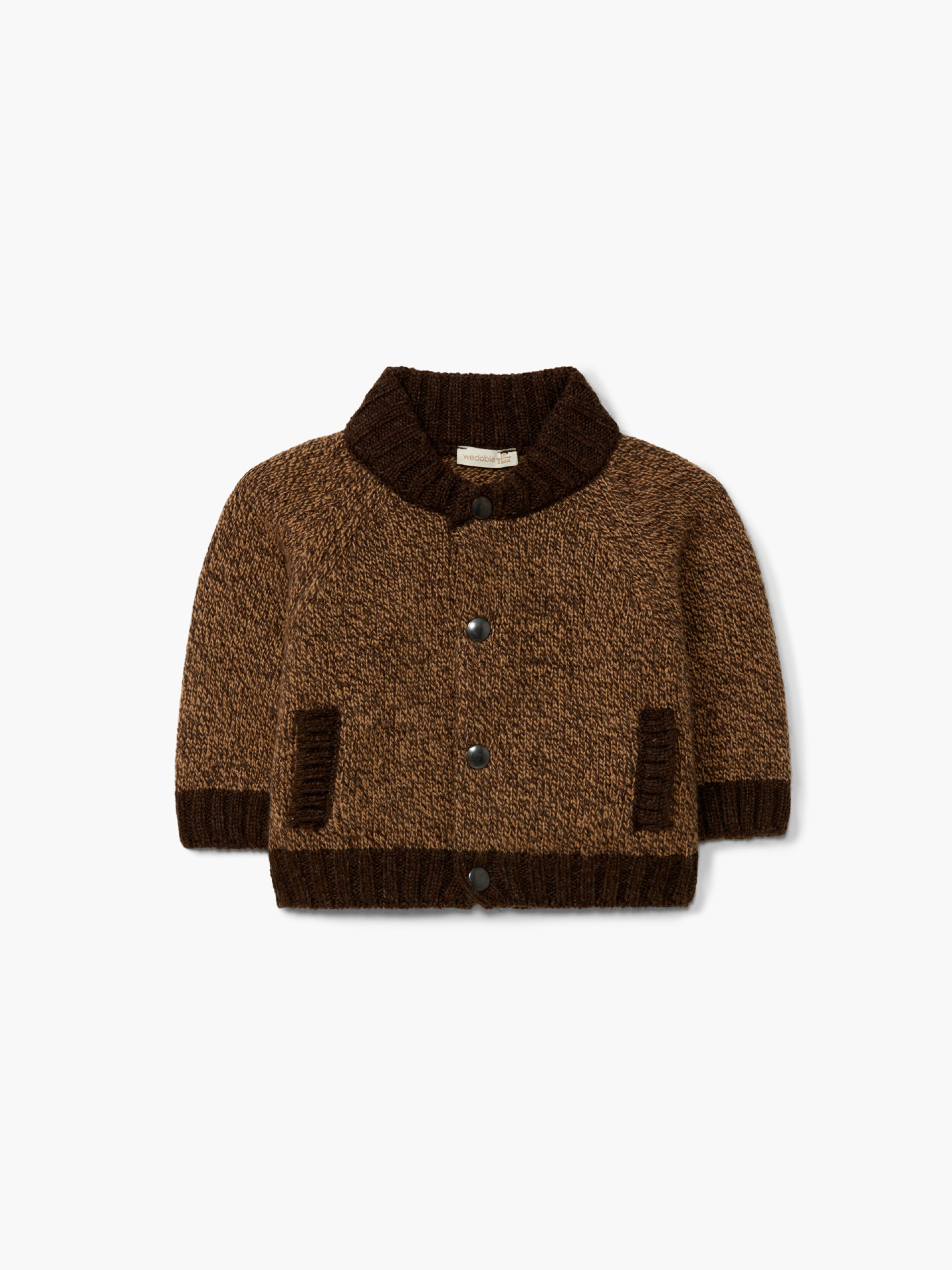 Knitted wool cardigan
