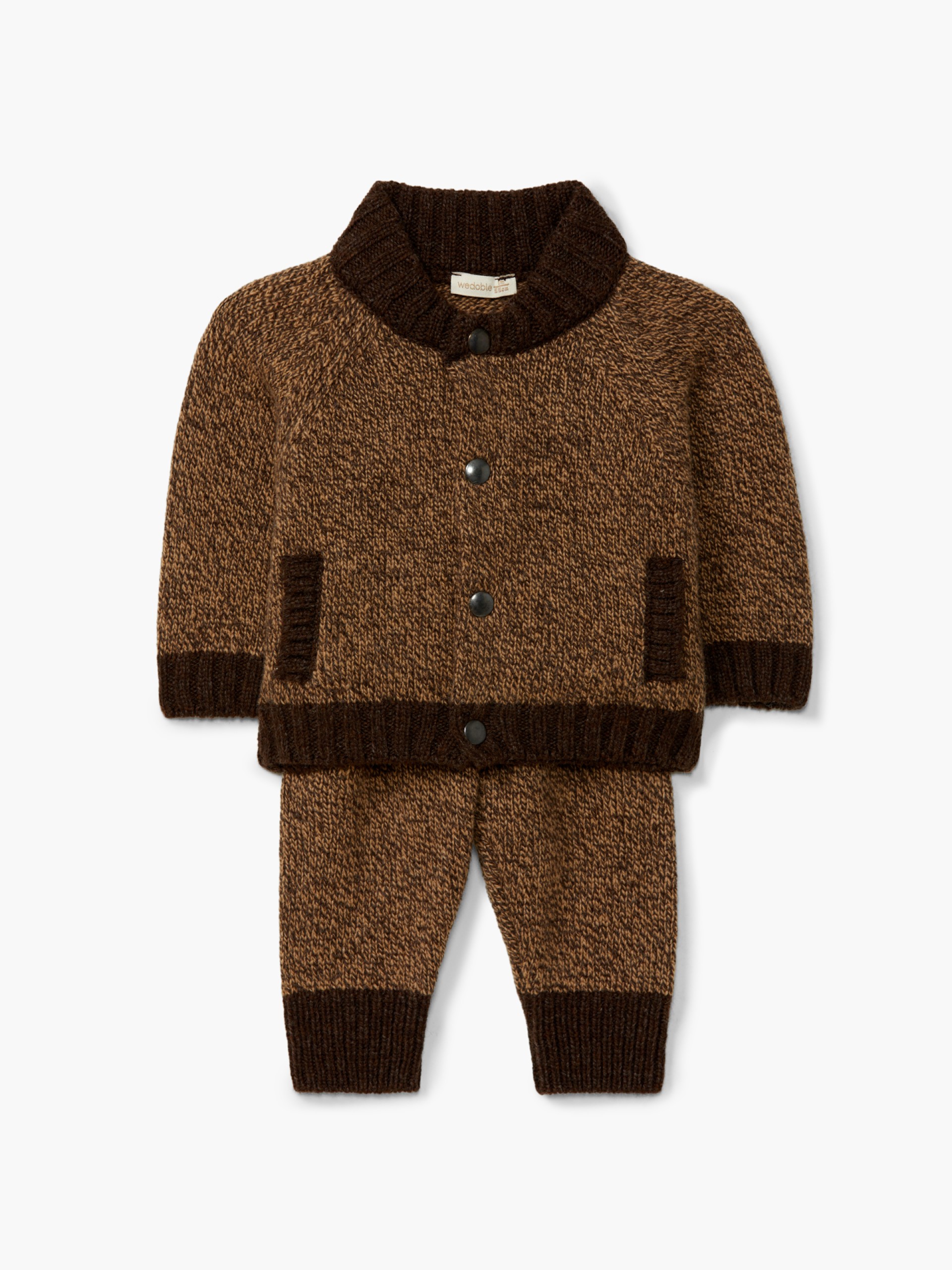 Knitted wool cardigan