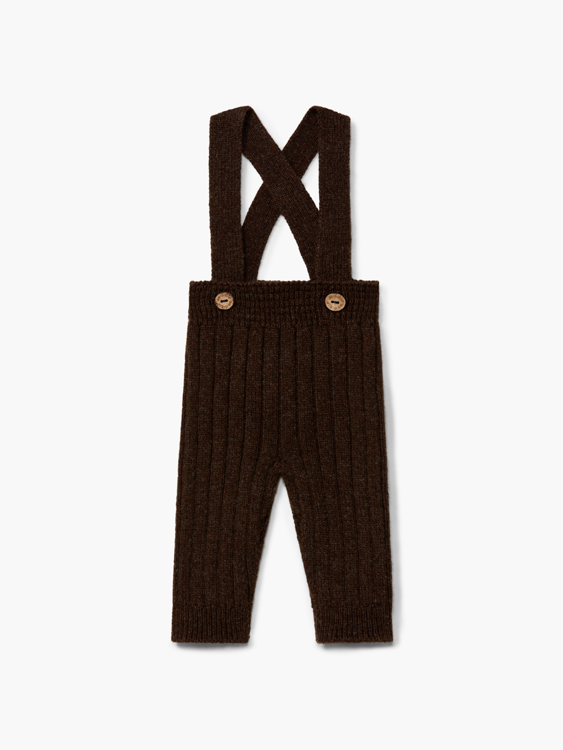 Knitted wool trousers