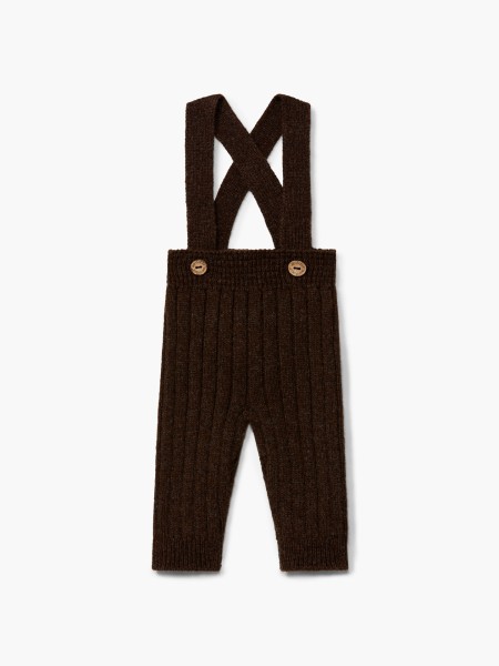 Knitted wool trousers