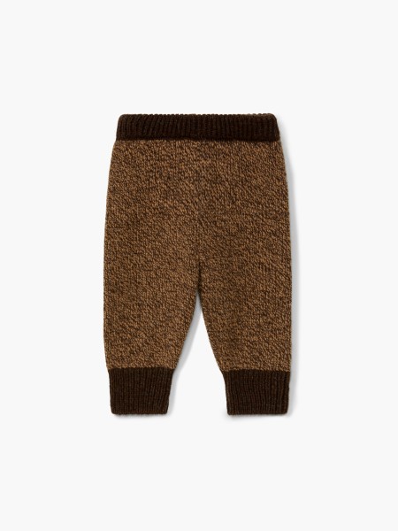 Knitted wool trousers