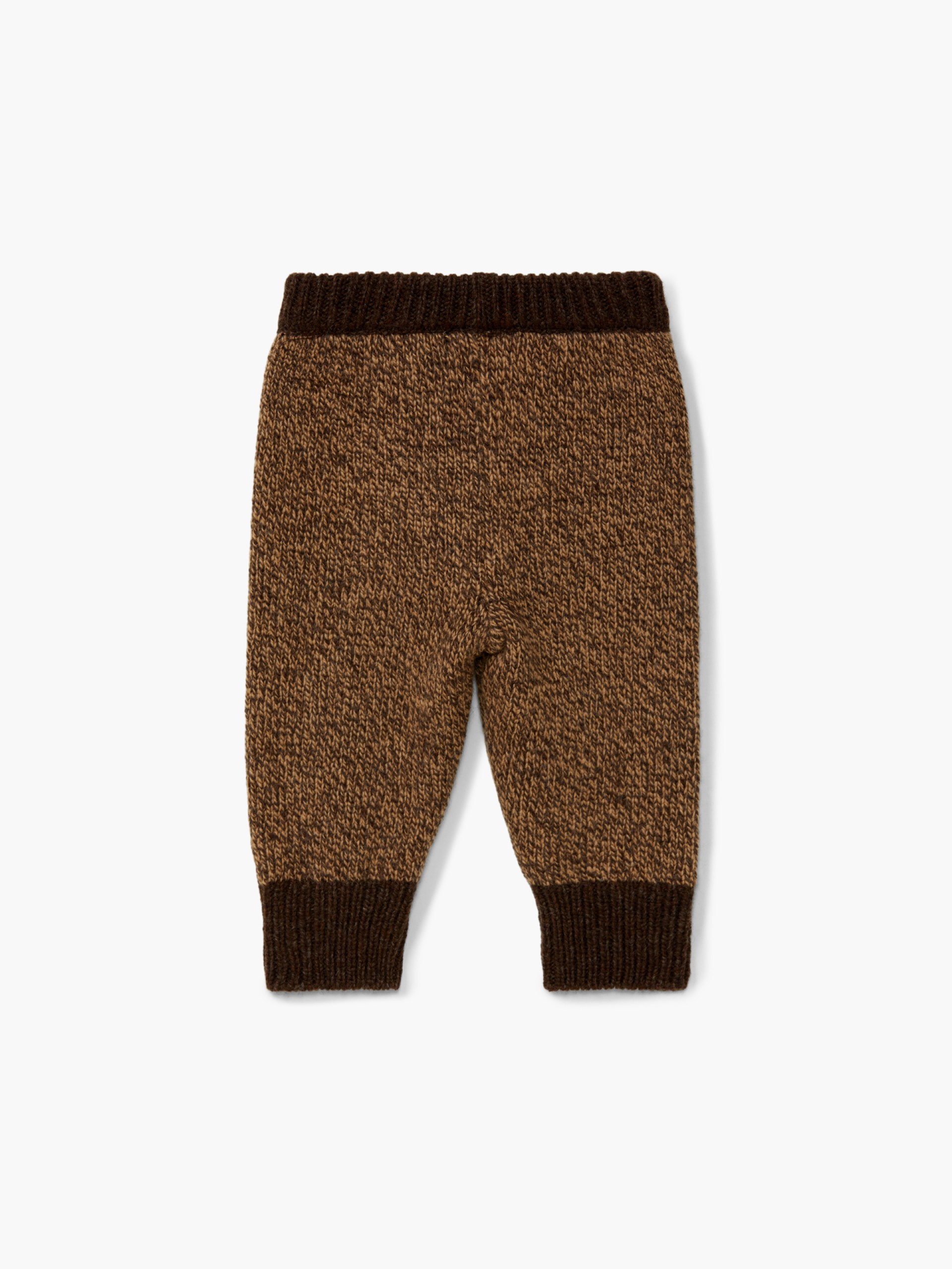 Knitted wool trousers