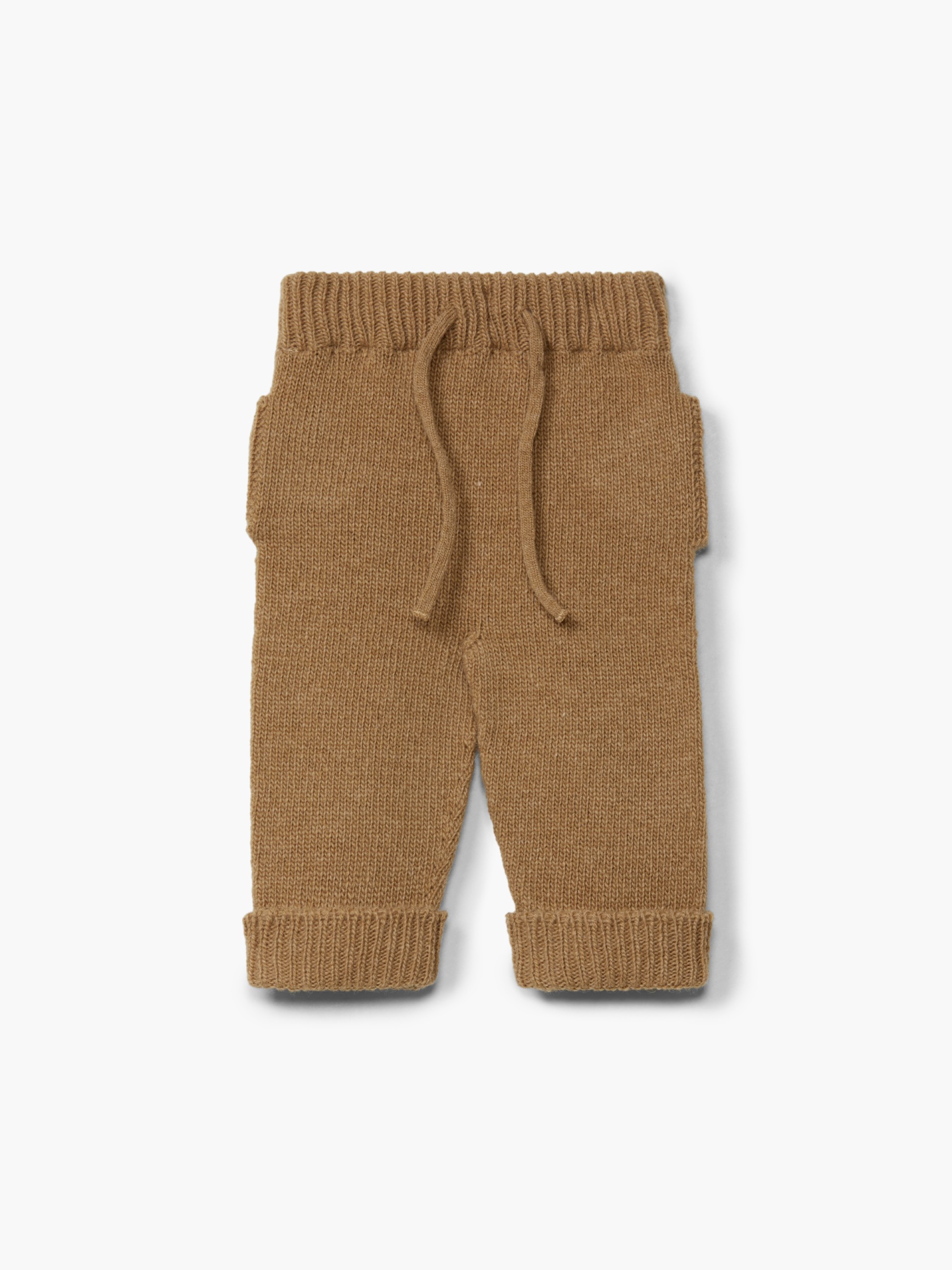 Knitted wool trousers