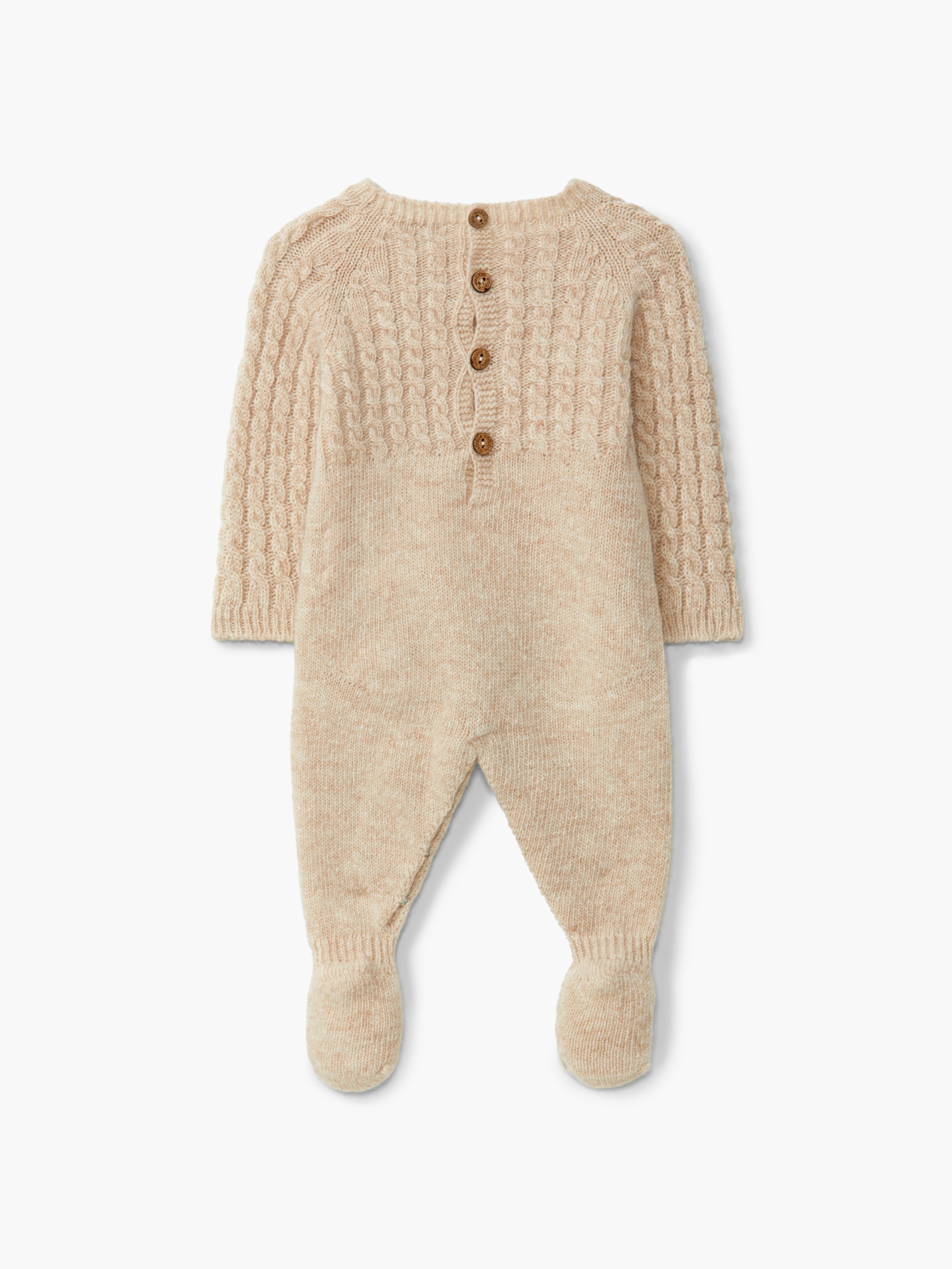 Knitted wool babygrow