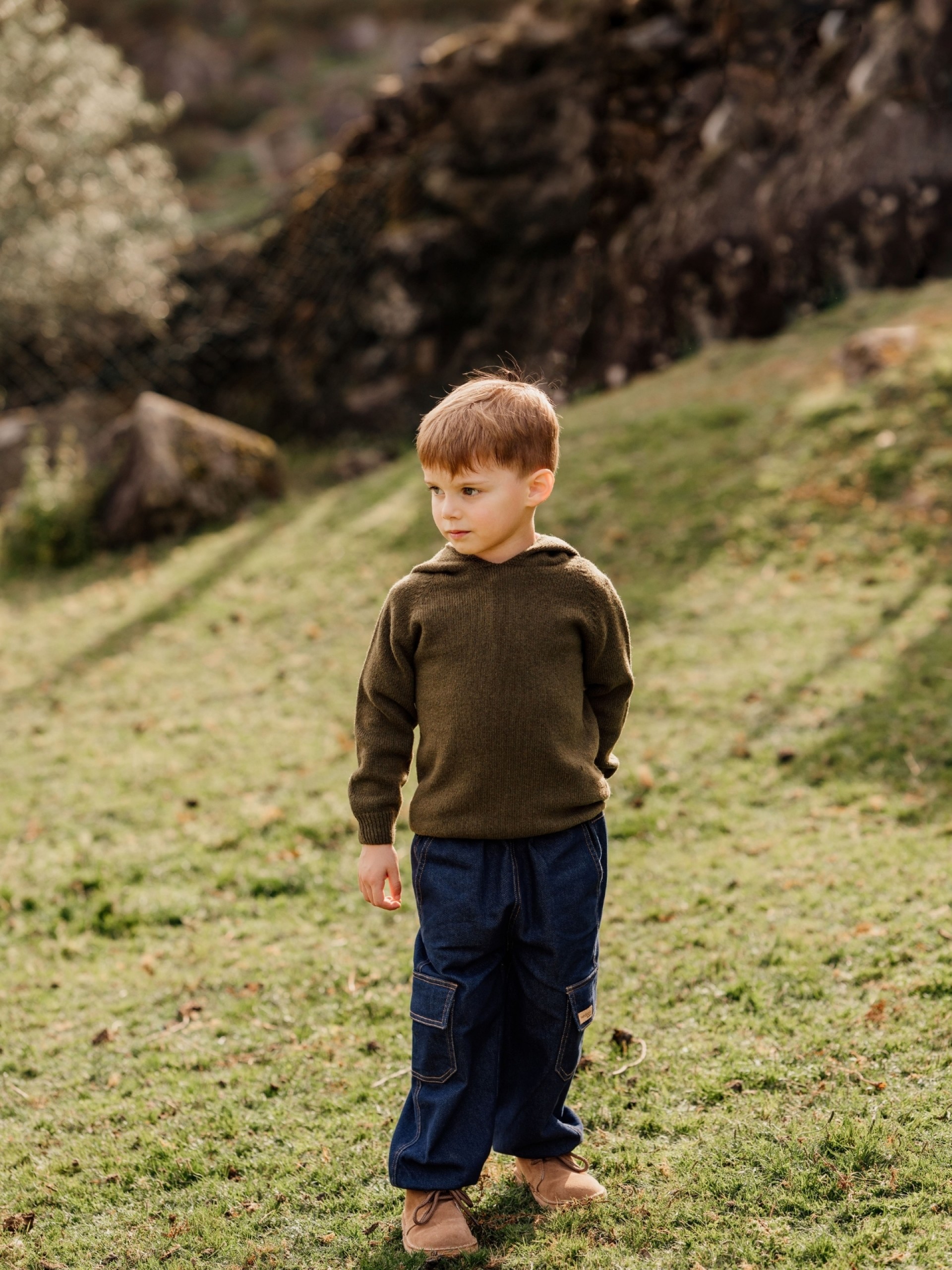 Knitted wool sweater