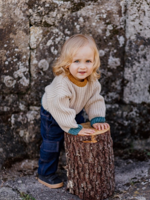 Knitted wool sweater