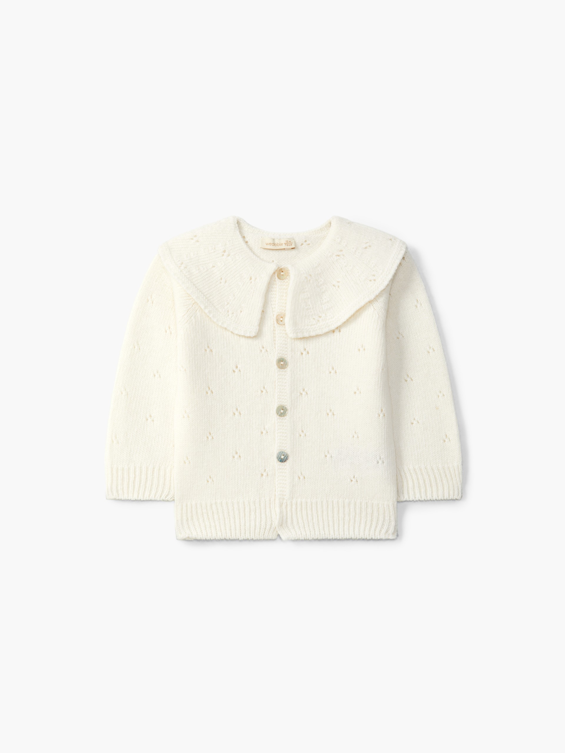 Knitted wool cardigan