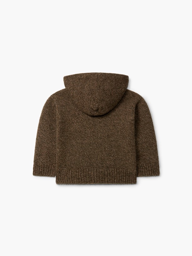 Hooded wool cardigan Hooded wool cardigan