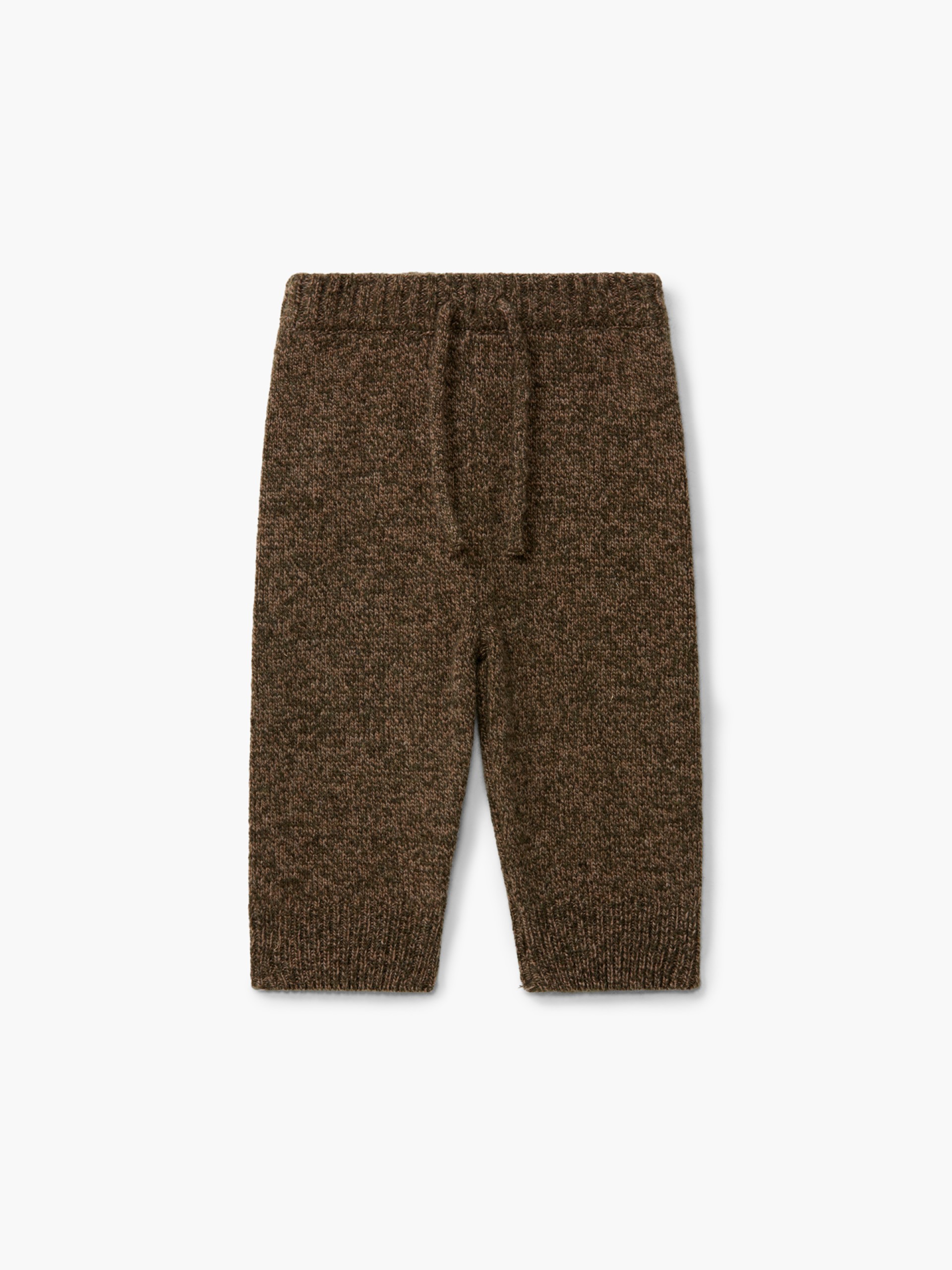 Knitted wool trousers