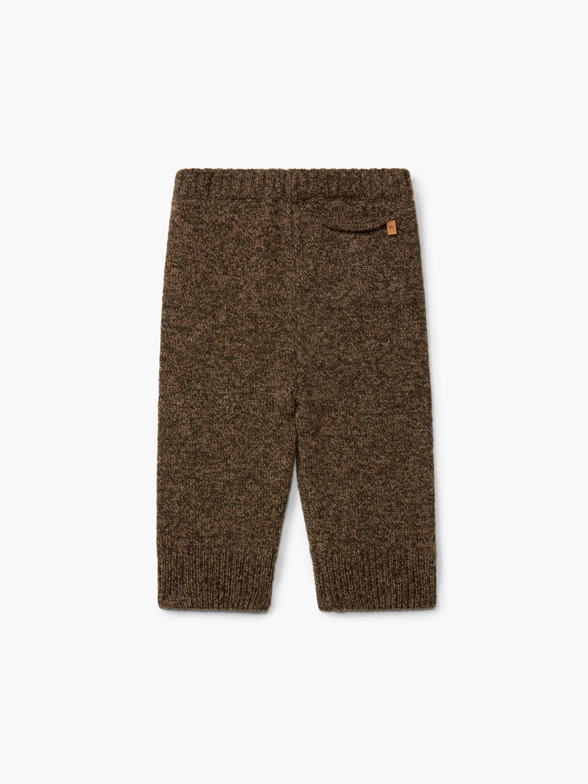 Knitted wool trousers