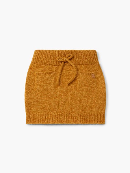 Knitted wool skirt