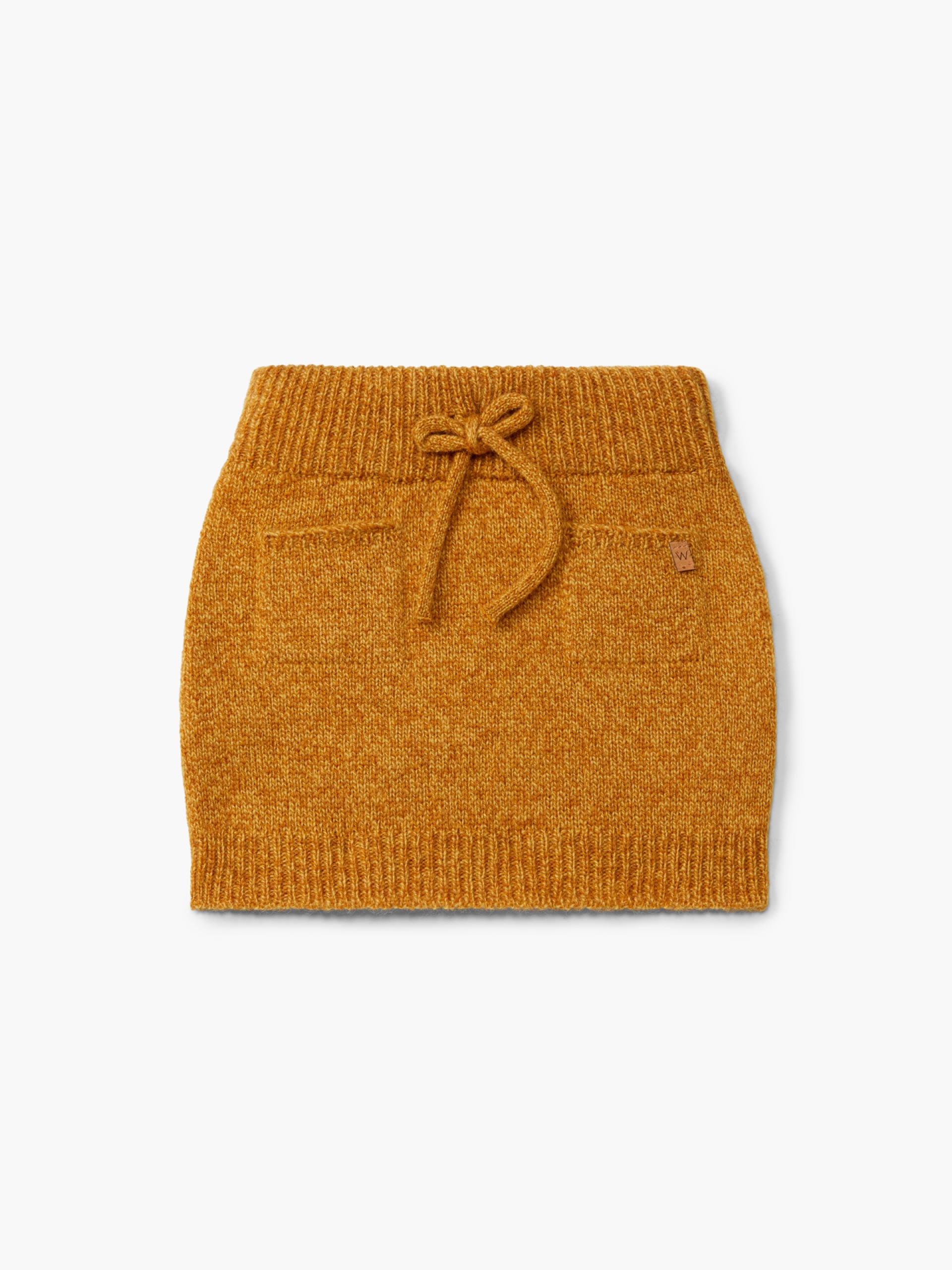 Knitted wool skirt