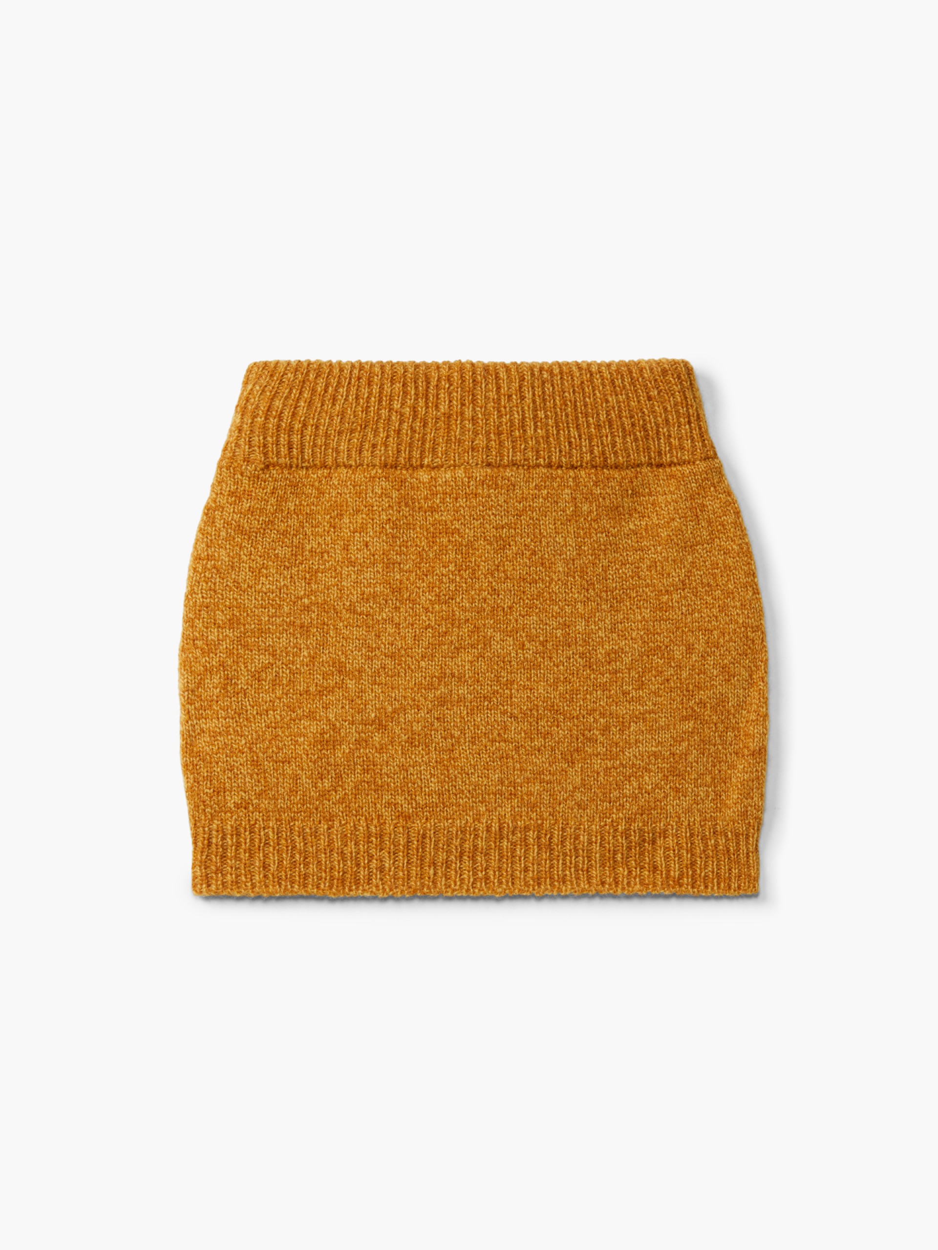 Knitted wool skirt