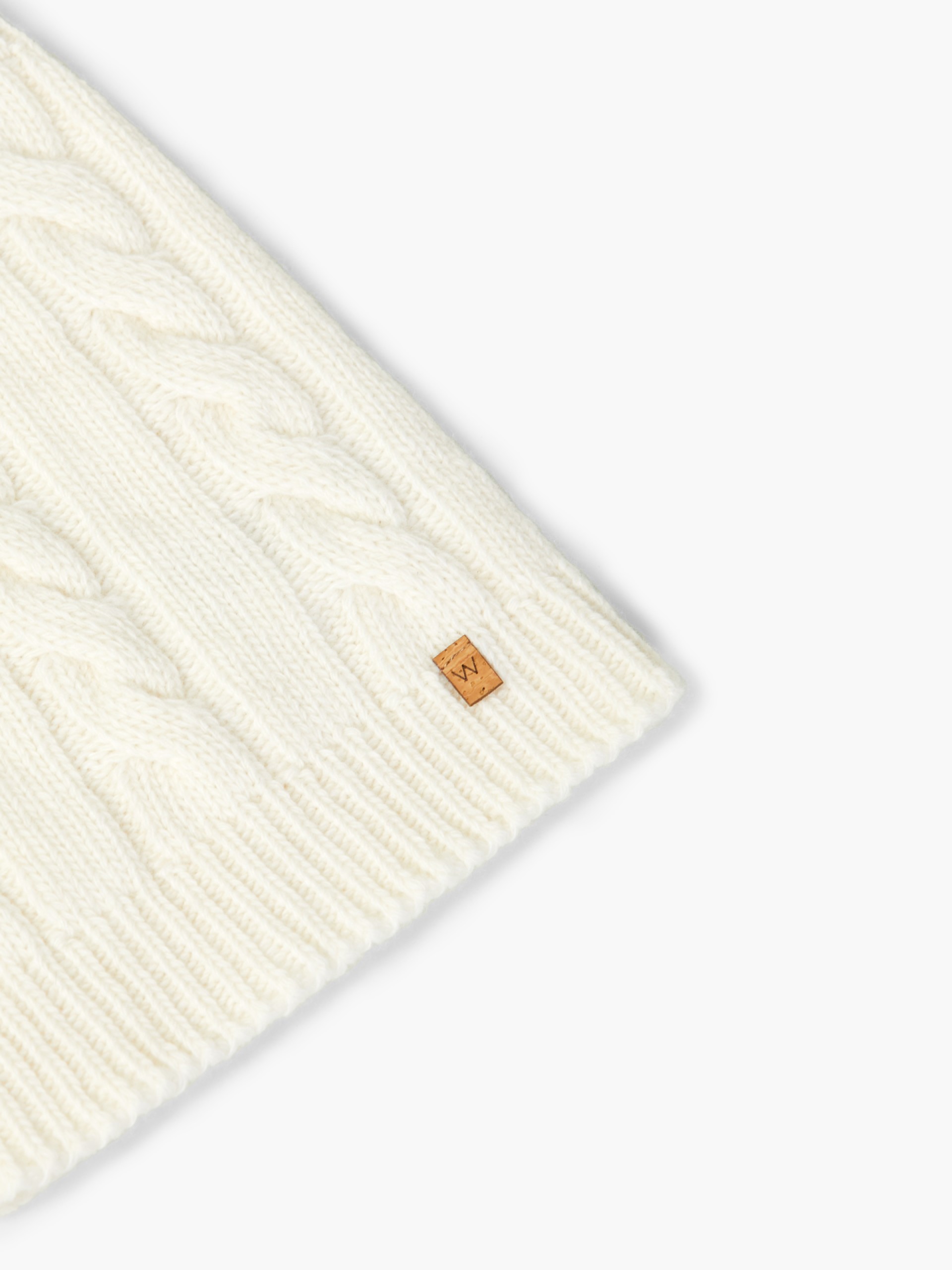 Knitted wool snood