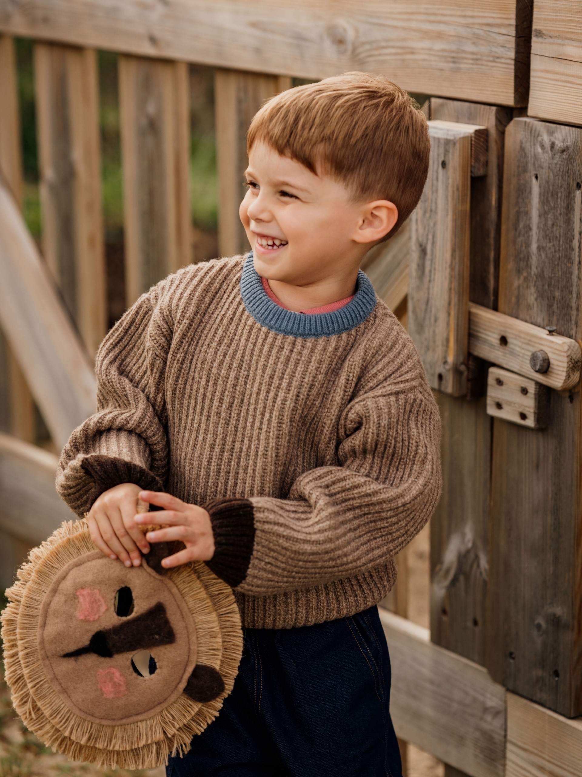 Knitted wool sweater