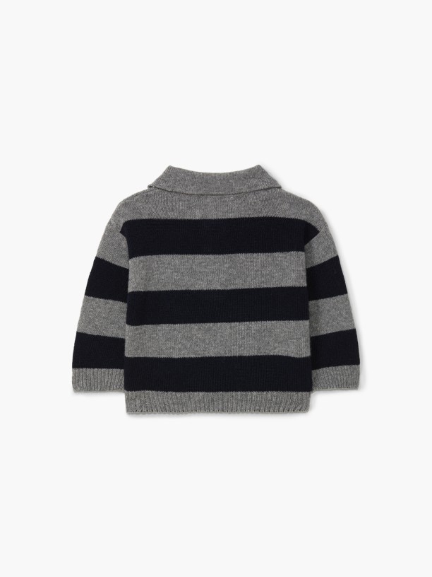 Knitted wool polo sweater Knitted wool polo sweater