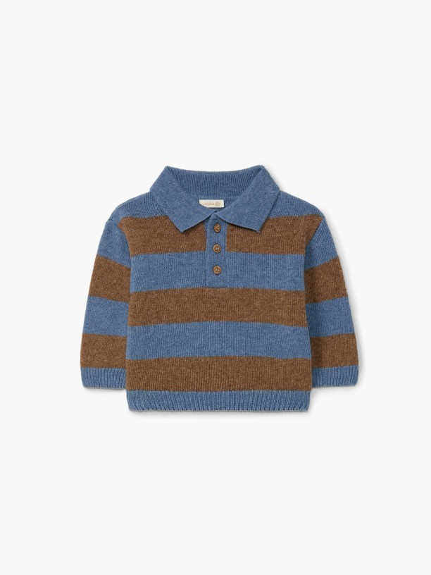 Knitted wool polo sweater Knitted wool polo sweater