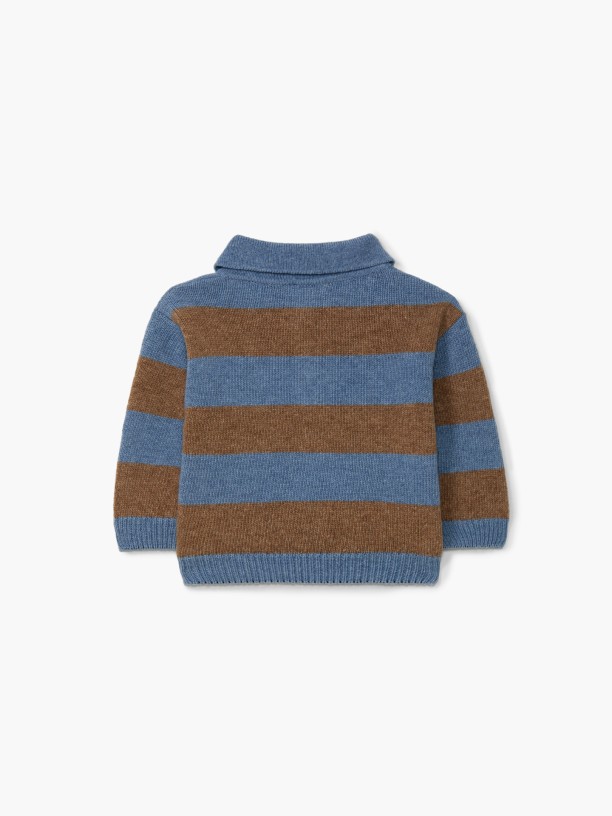 Knitted wool polo sweater Knitted wool polo sweater