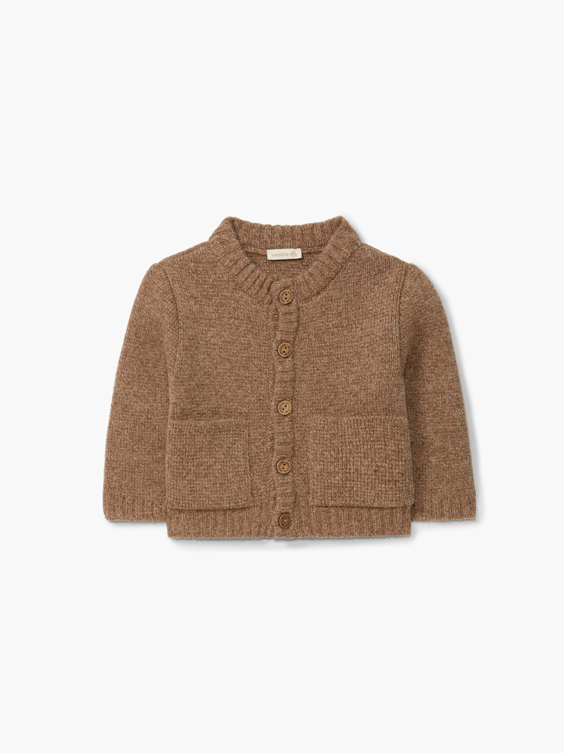 Knitted wool cardigan