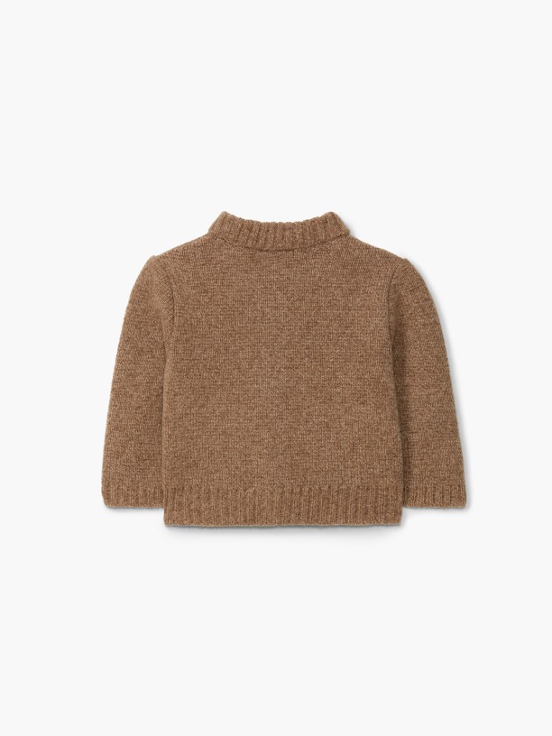 Knitted wool cardigan