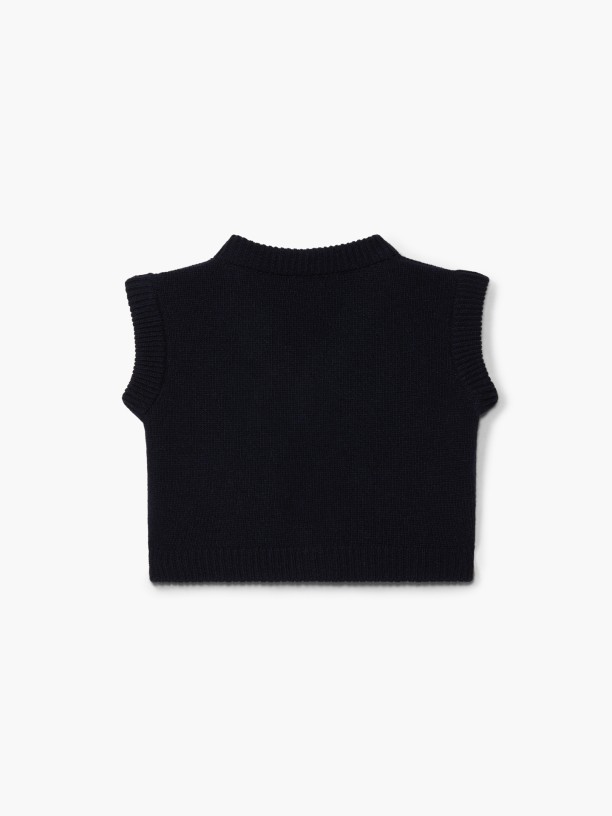Knitted wool vest Knitted wool vest