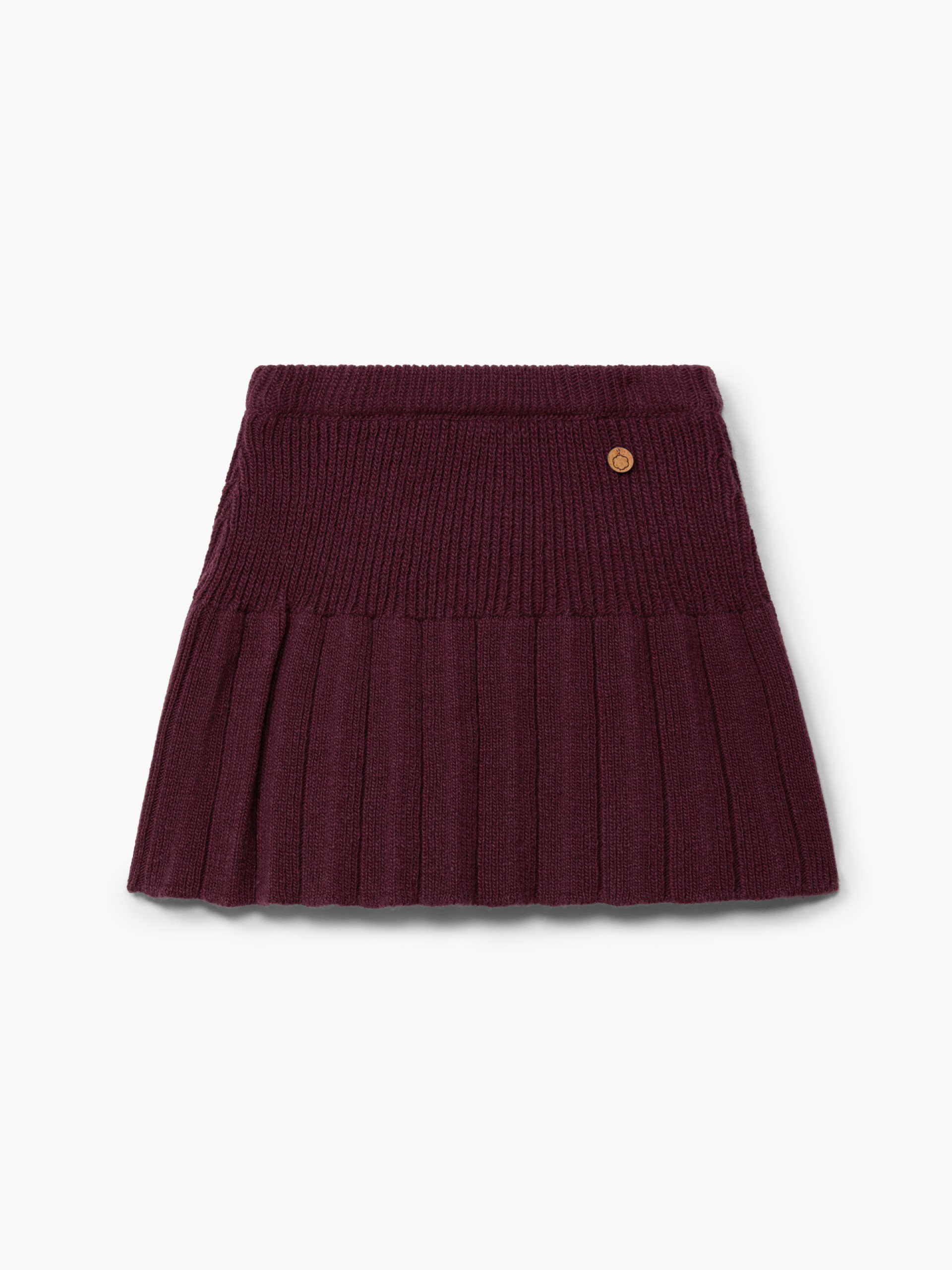 Knitted wool skirt