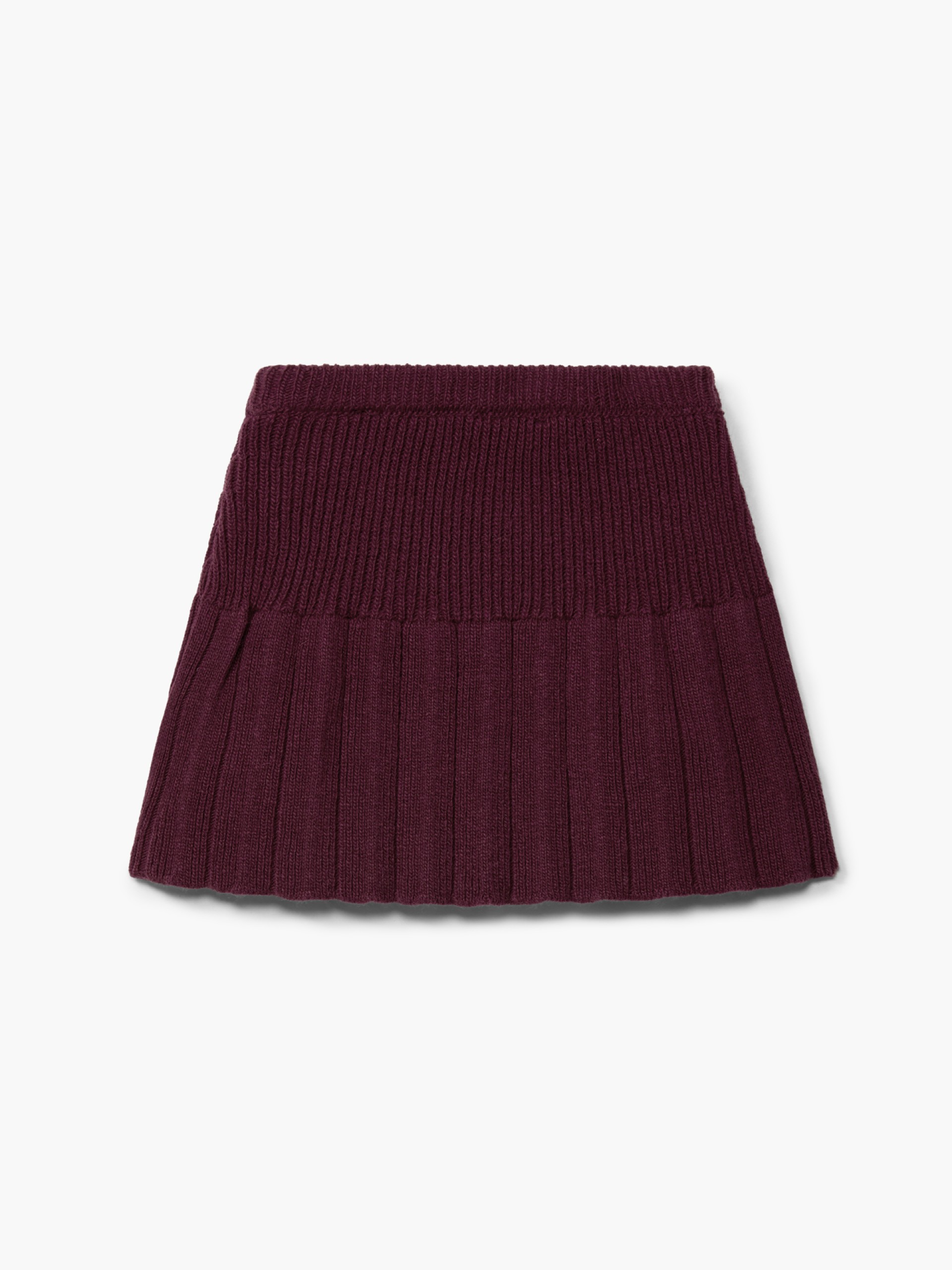 Knitted wool skirt