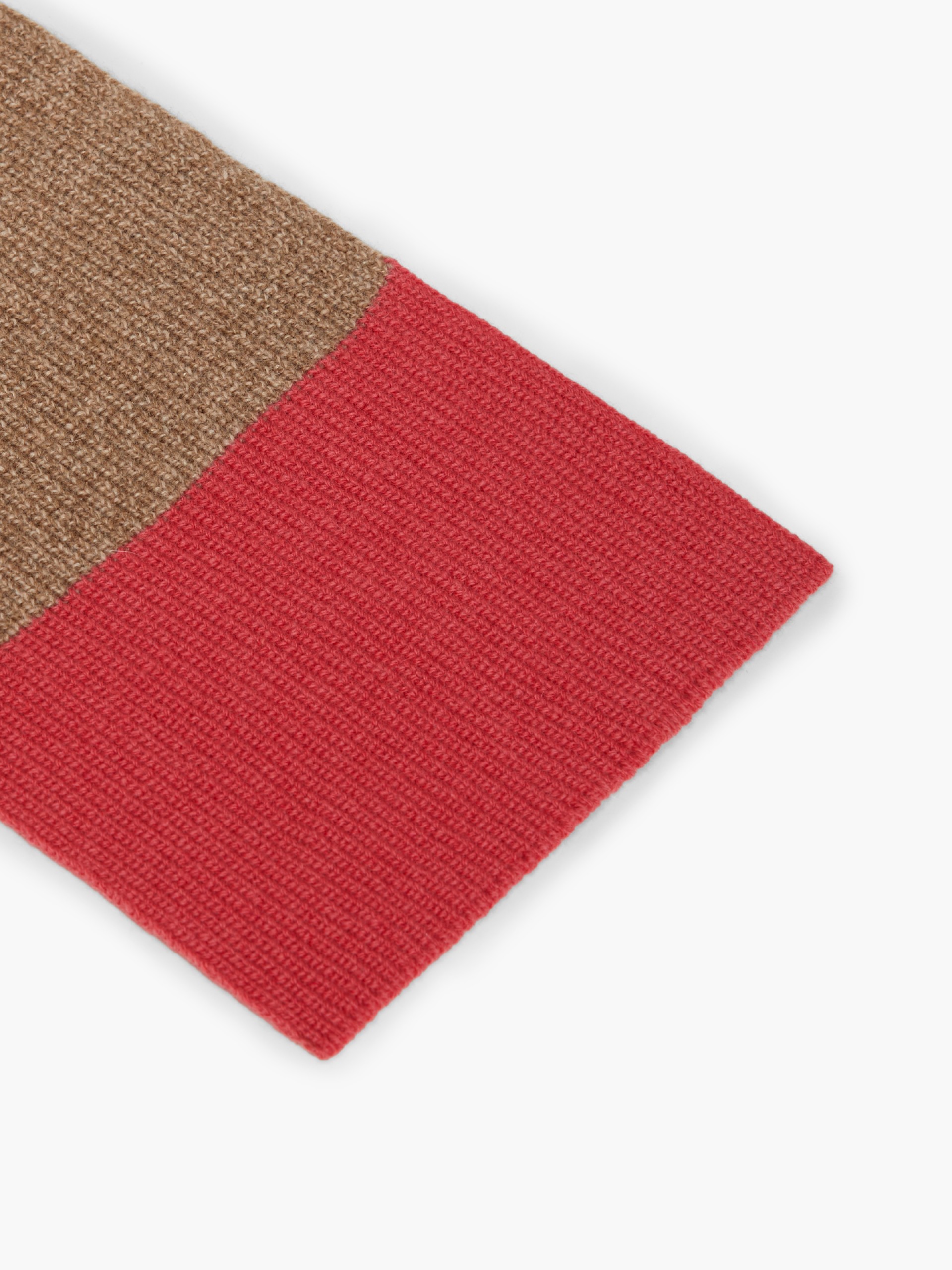 Knitted wool scarf