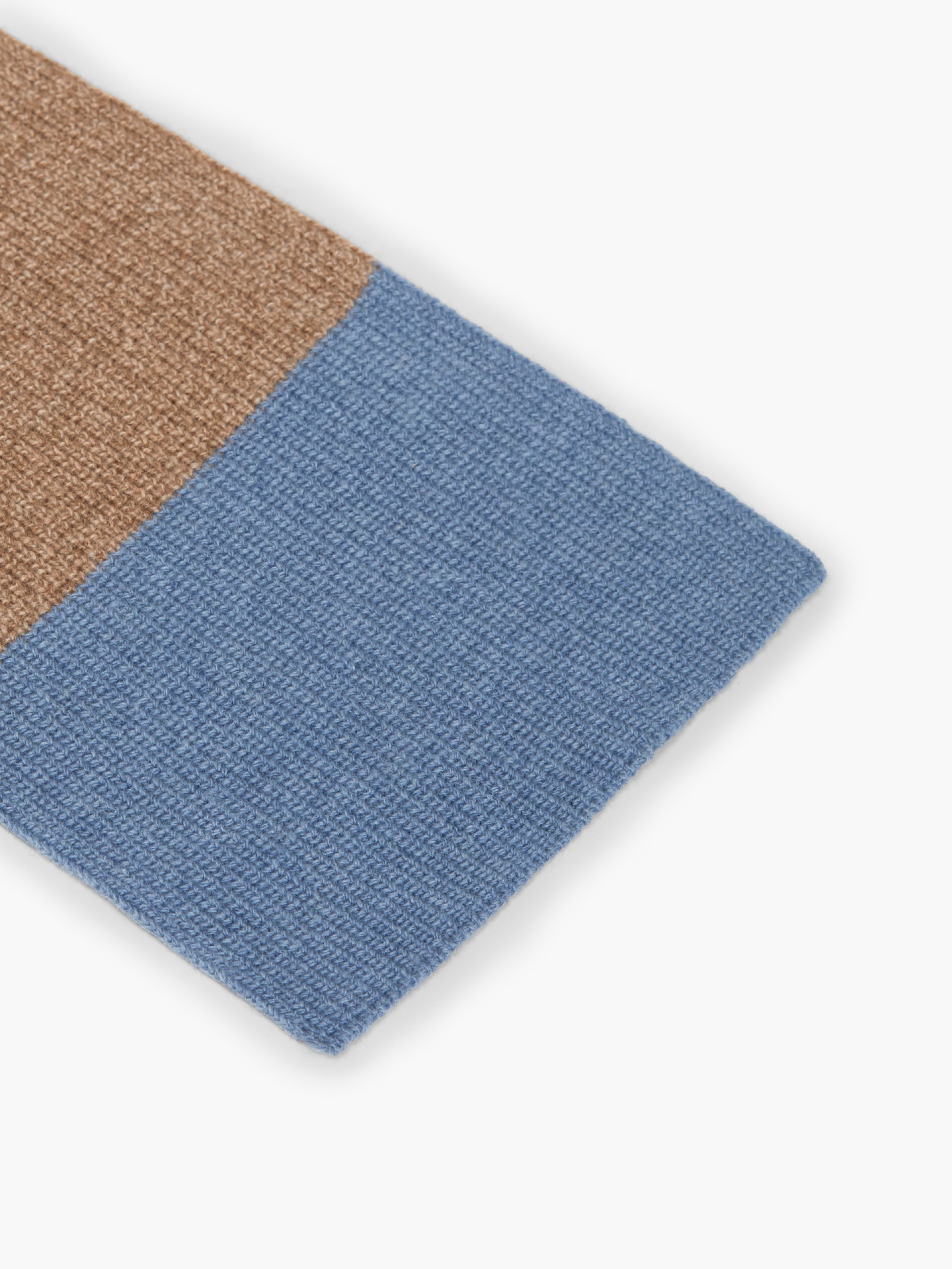 Knitted wool scarf