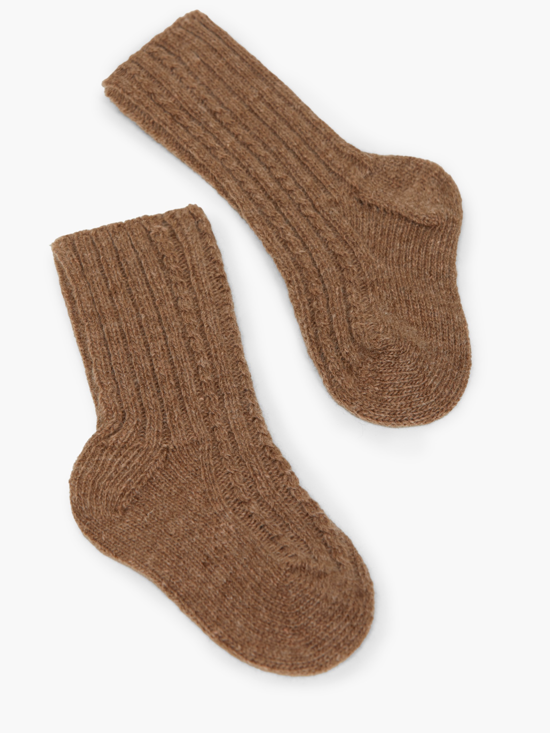 Knitted wool socks