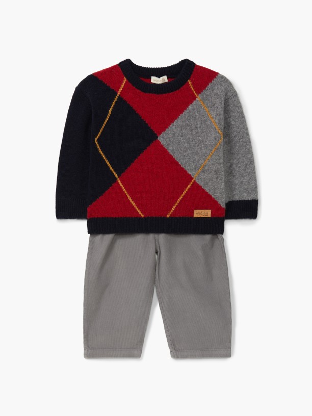 Knitted wool sweater