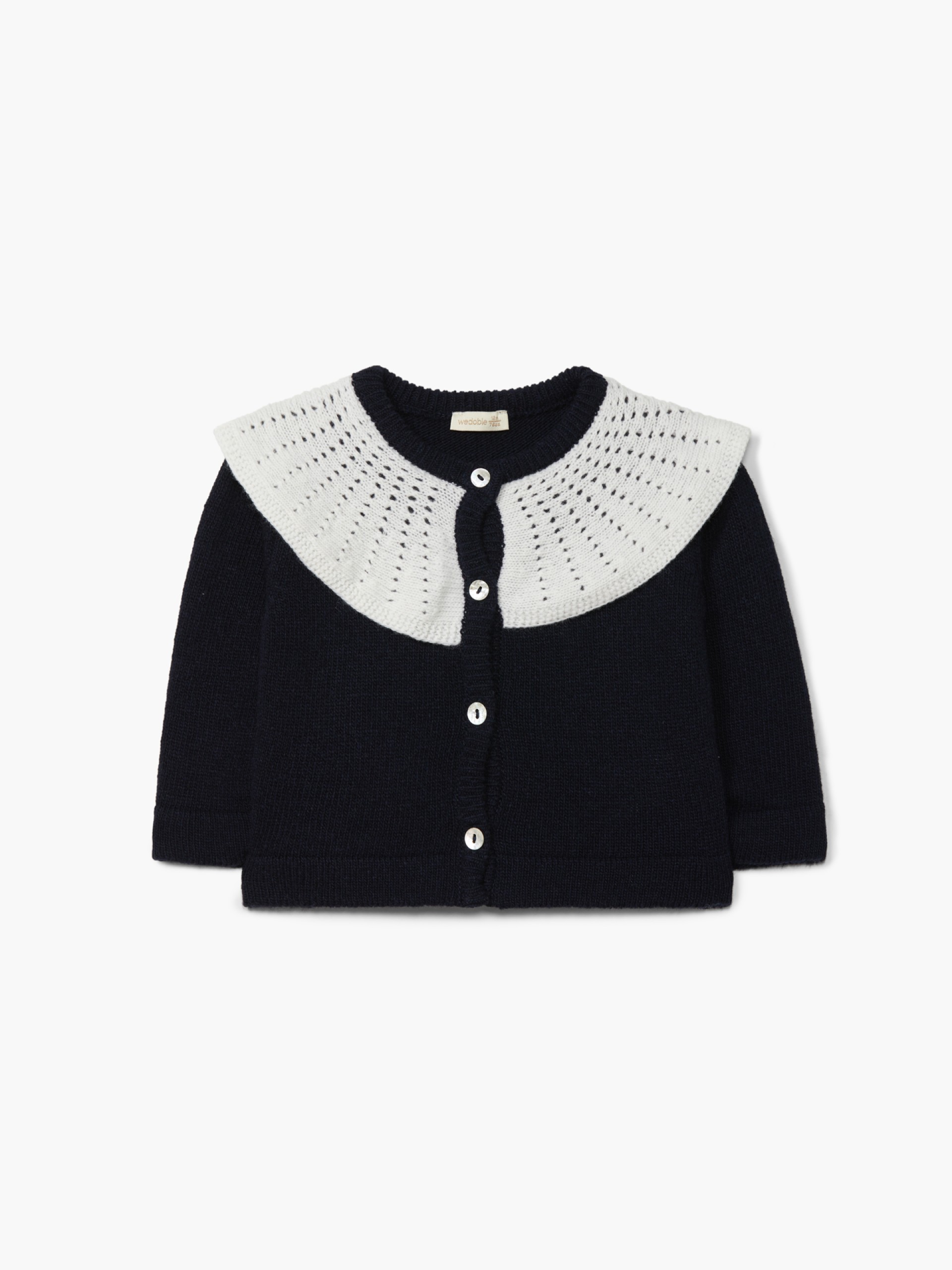 Knitted wool cardigan