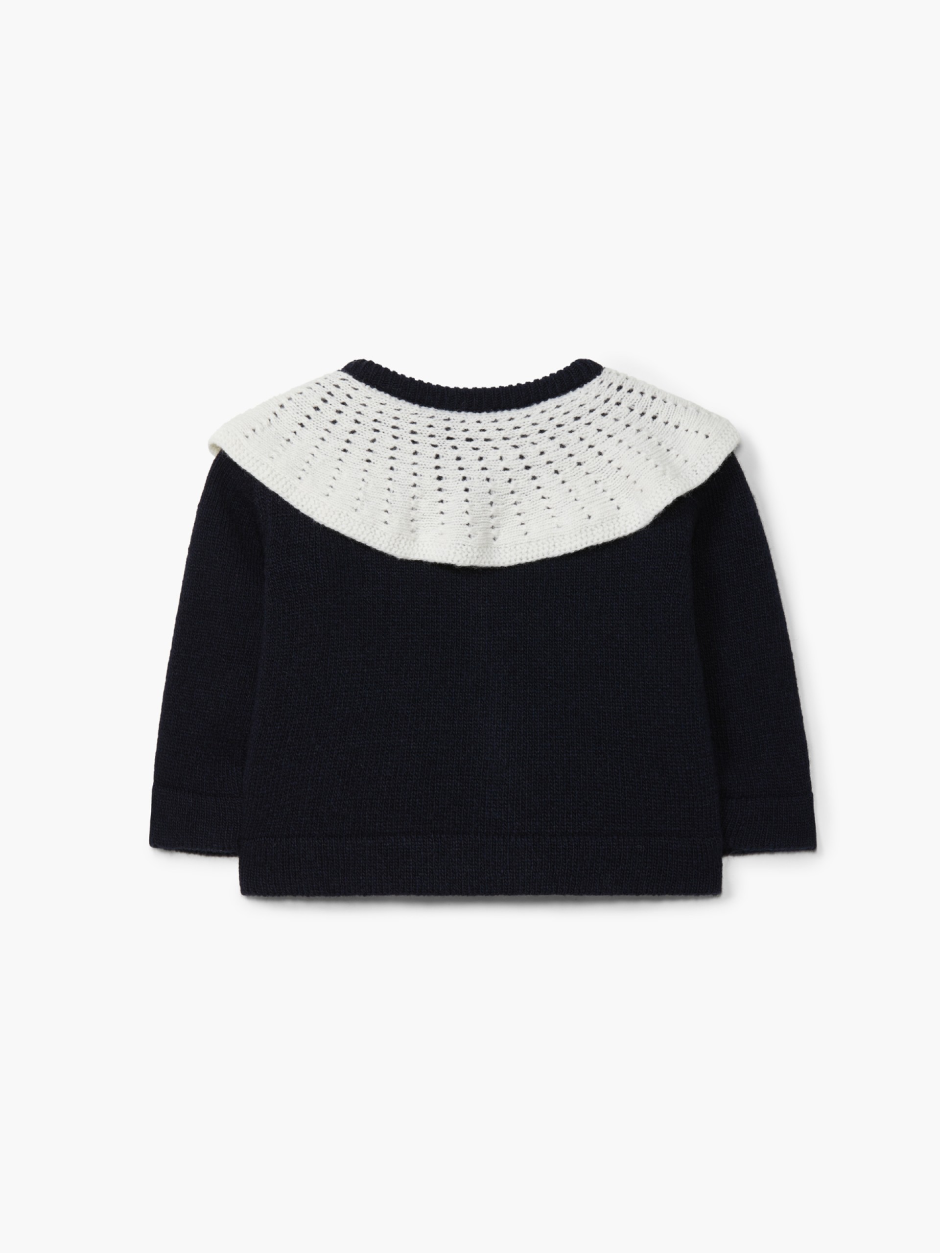 Knitted wool cardigan