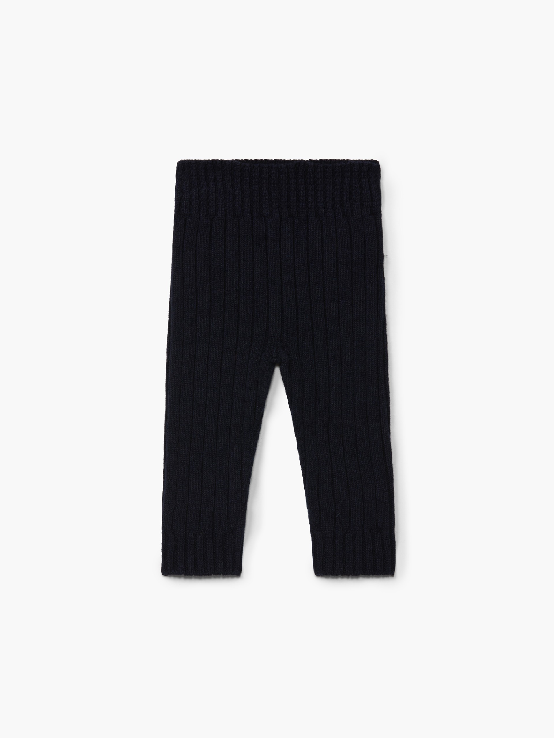 Knitted wool trousers