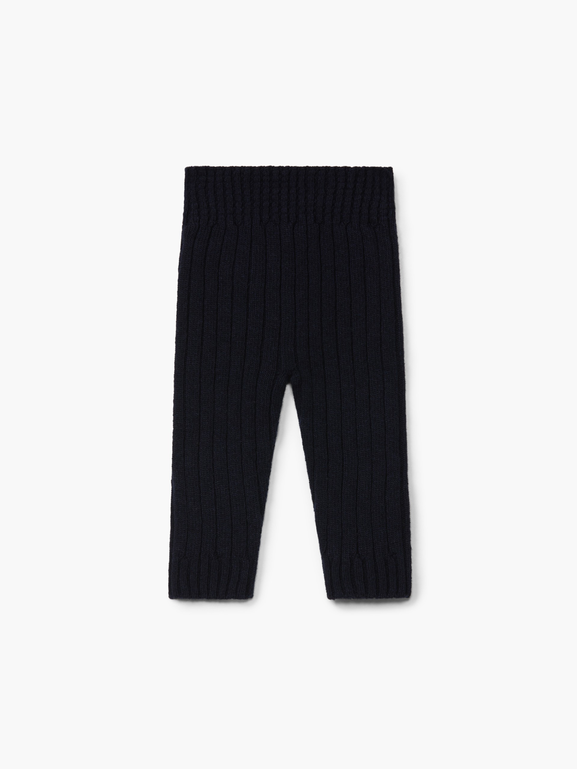 Knitted wool trousers