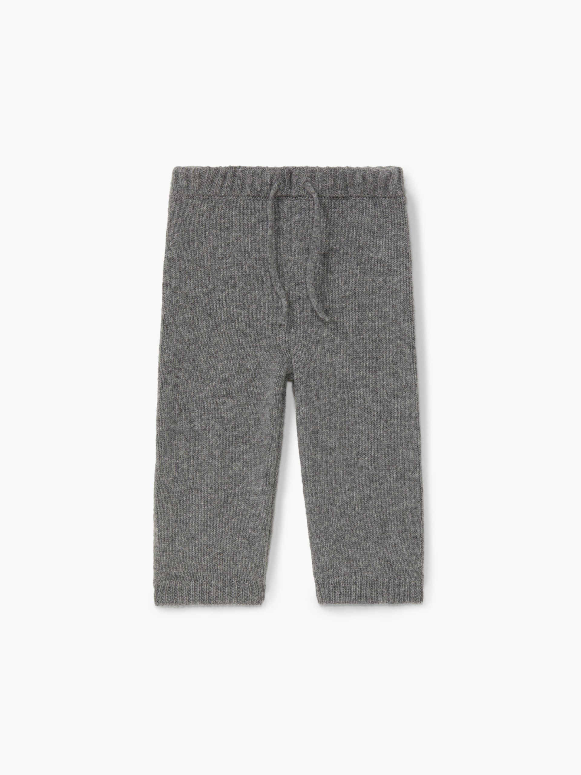 Knitted wool trousers