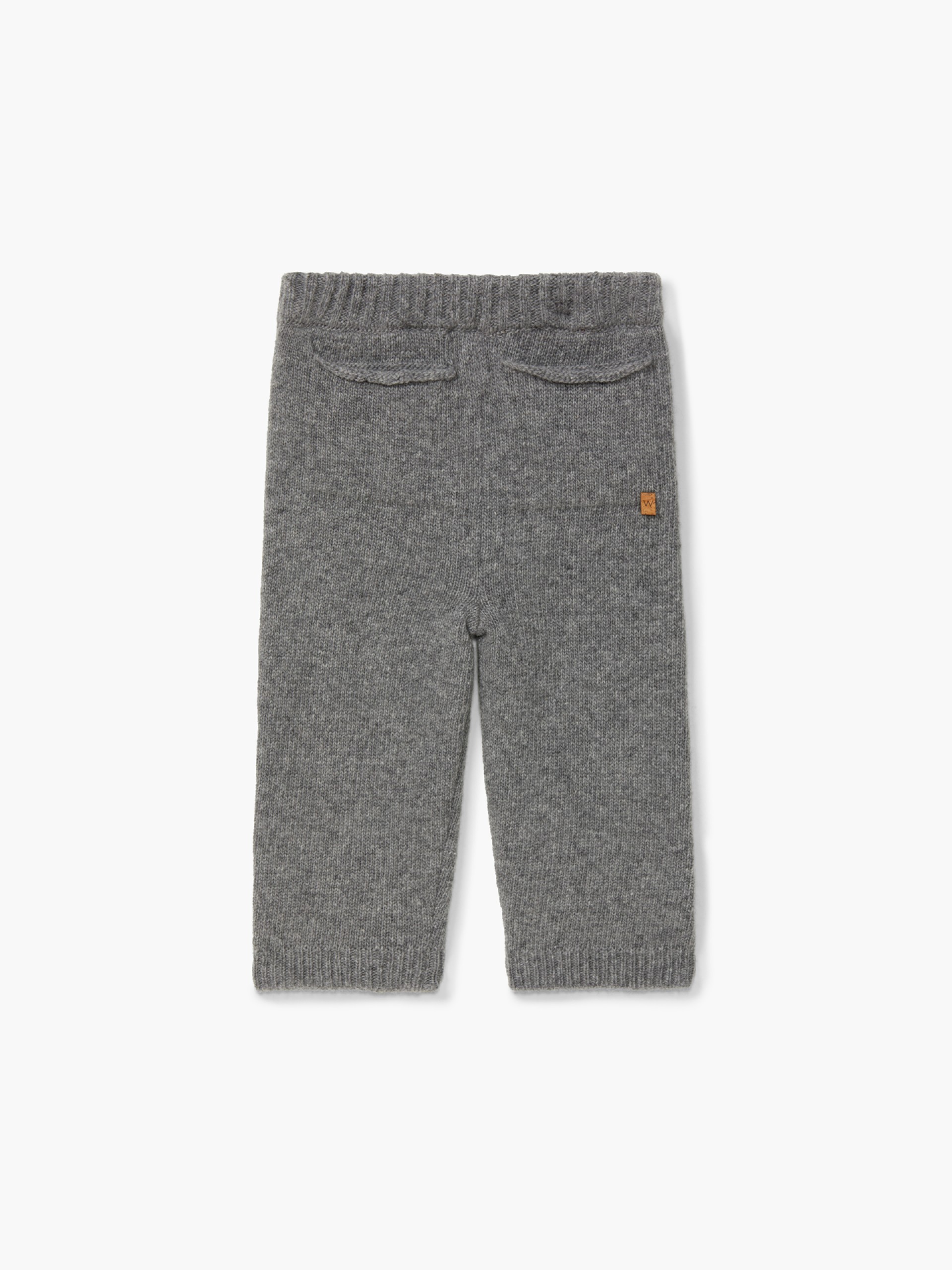 Knitted wool trousers